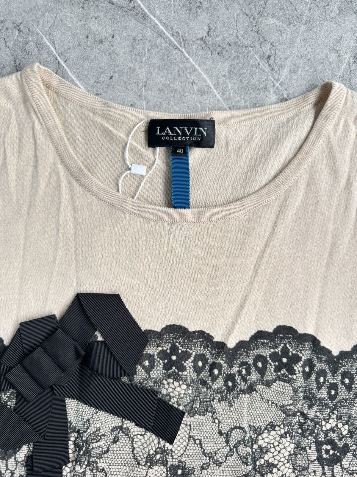 Lanvin LANVIN COLLECTION Lace Panel Top Size S / US 4 / IT 40 - 4 Thumbnail
