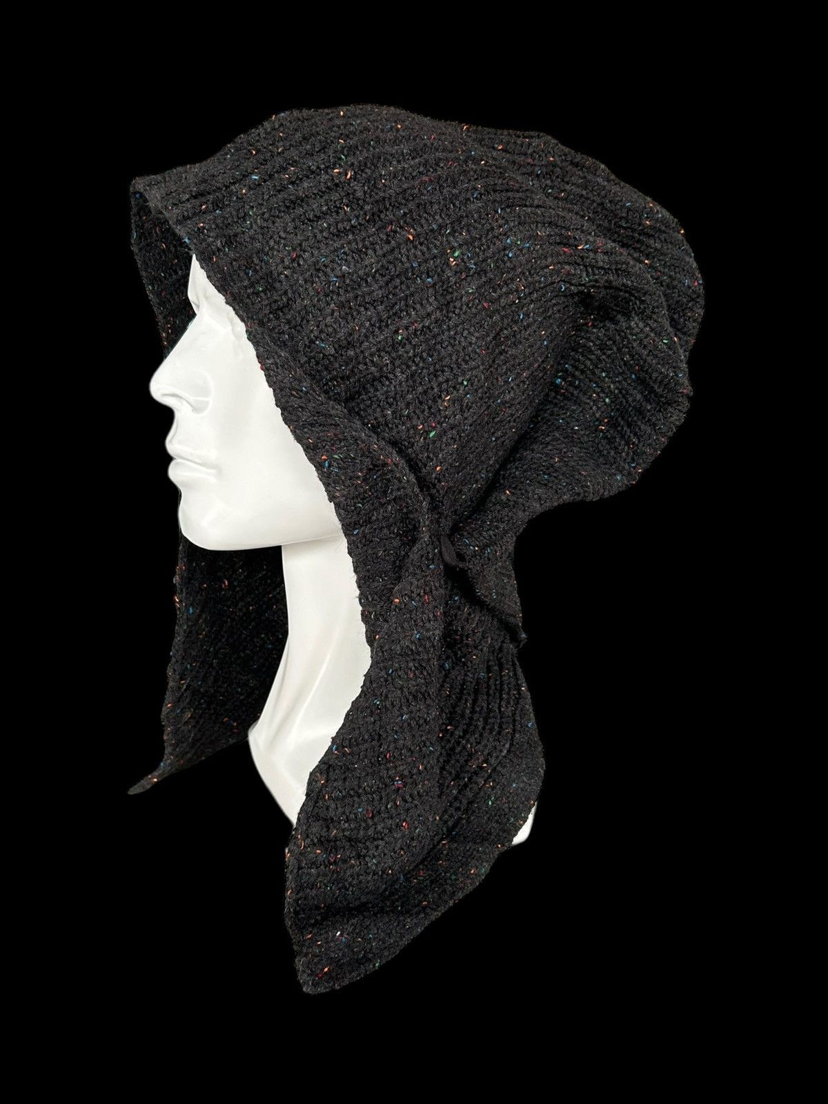 Japanese Brand × Kapital × Vintage Crochet Knitted Handmade Big Beanie Hats Custom☠️🎌 Size ONE SIZE - 1 Thumbnail