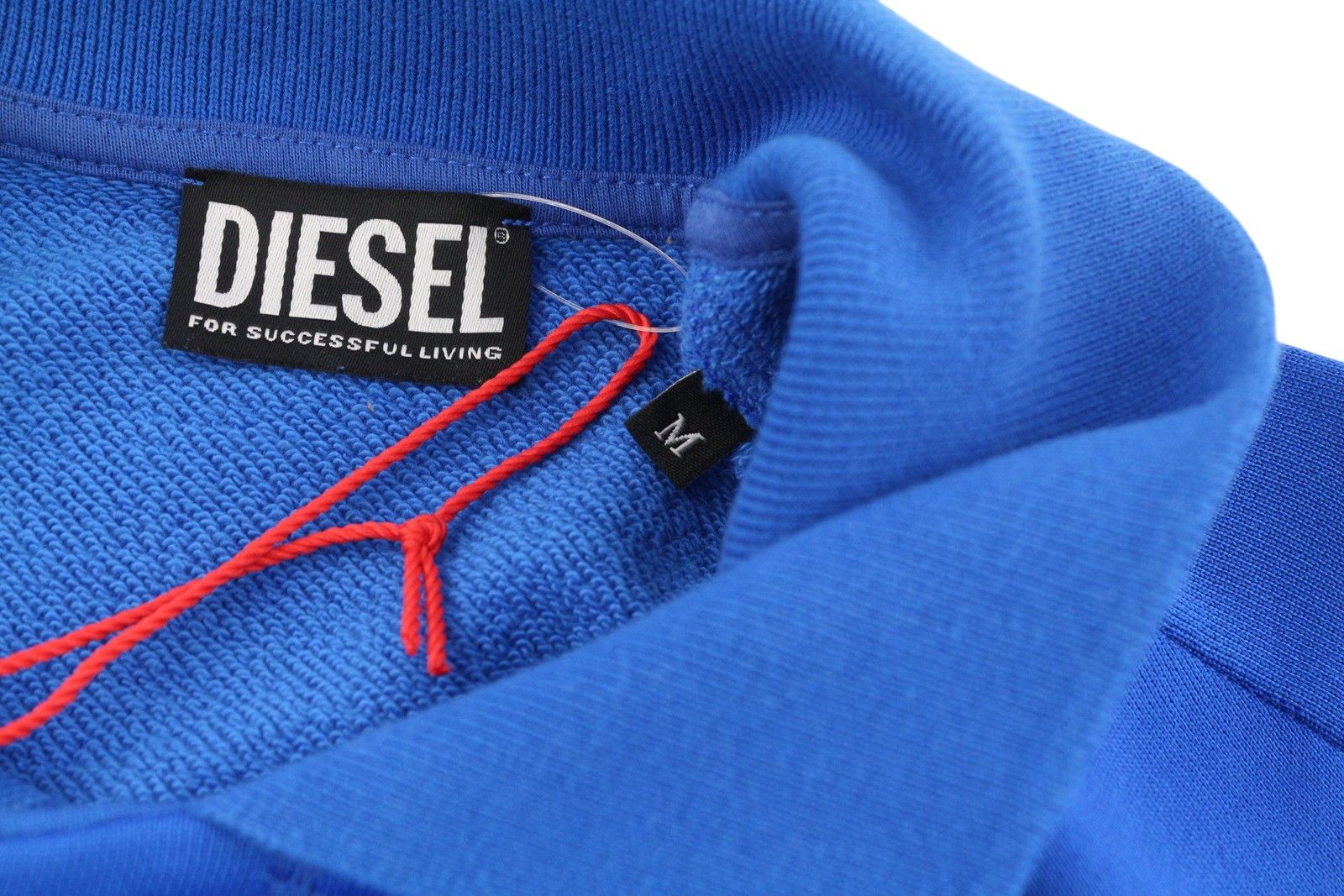 Diesel S-BOLIN M Blue Snap Button Polo Sweatshirt 41170 Size US M / EU 48-50 / 2 - 6 Thumbnail