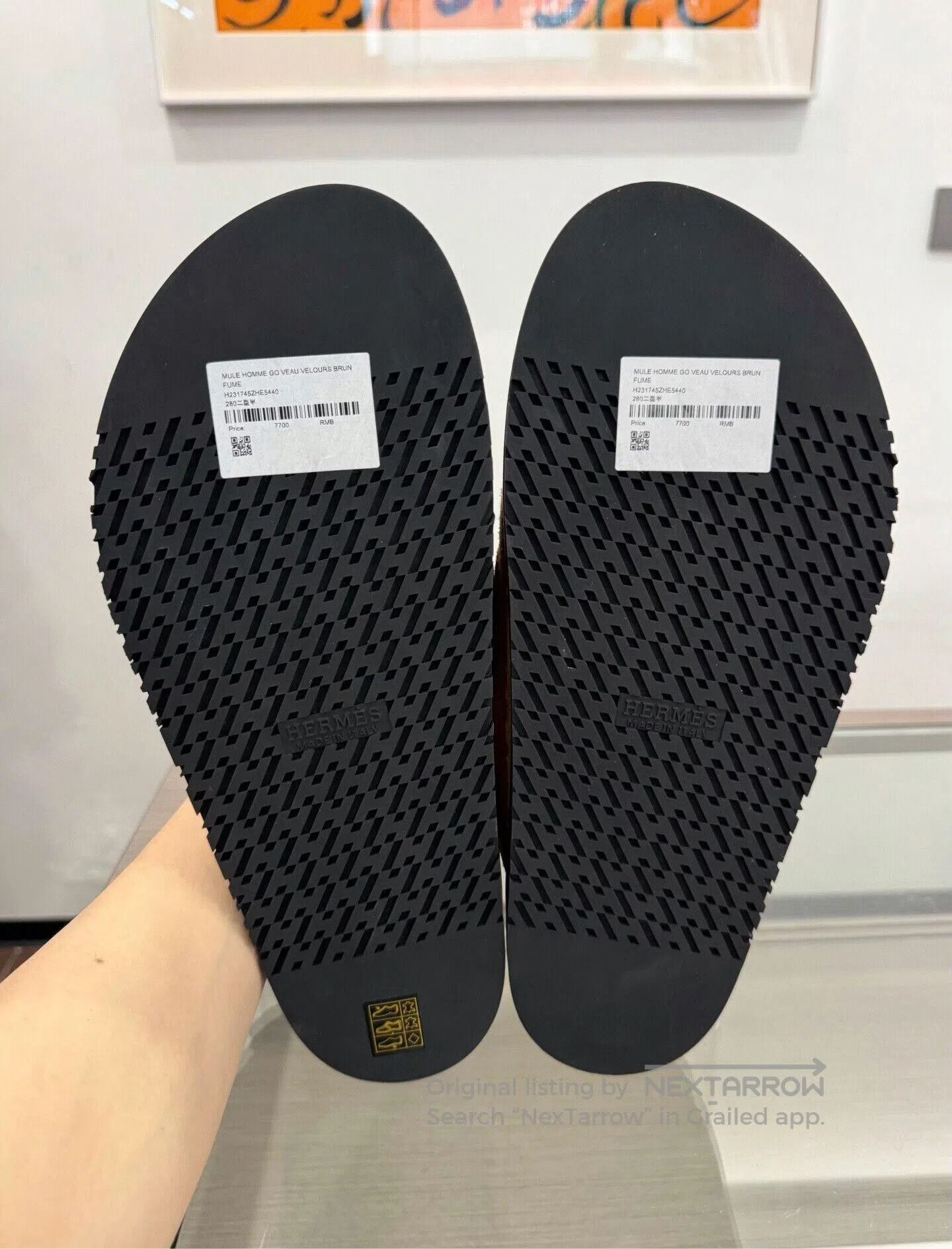 Hermes Hermes Men's Go H Logo Mules. Size US 10 / EU 43 - 6 Thumbnail