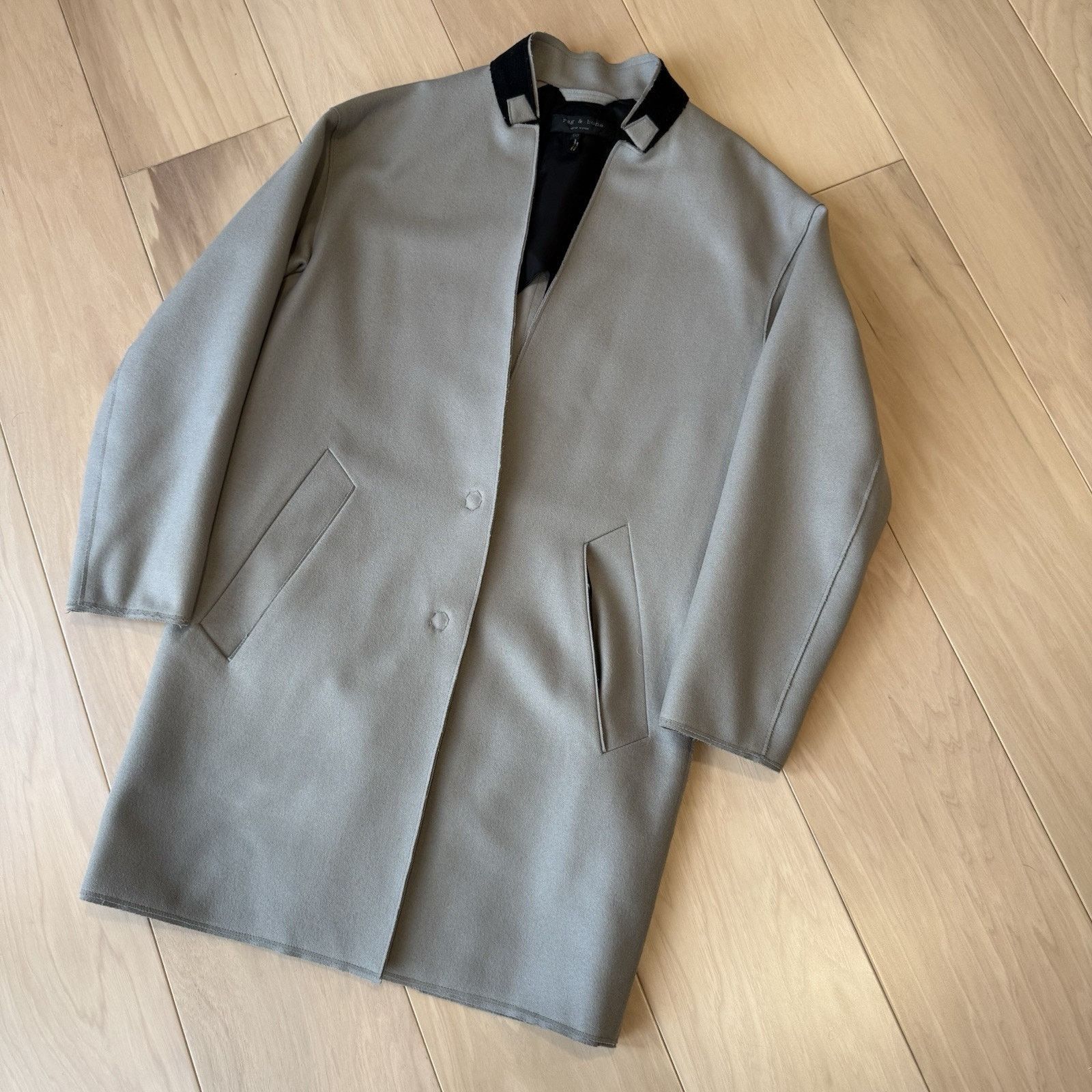 Rag & Bone Rag & Bone Clifton Coat Women's 00 Gray Wool Long Blazer Size XXS / US 00 / IT 34 - 11 Thumbnail