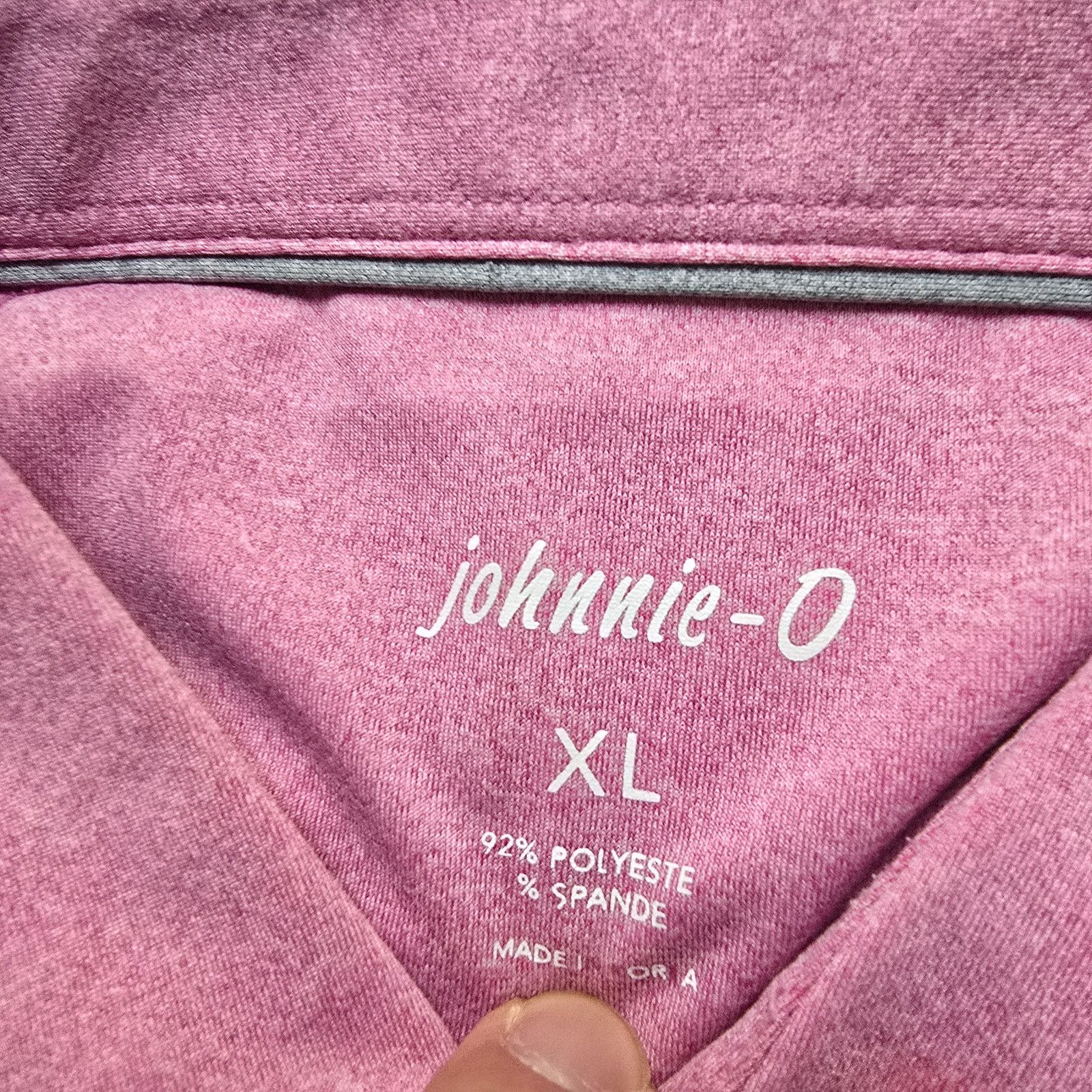 Other Johnnie-O Mens Performance Golf Stretch Polo Pink XL USA Size US XL / EU 56 / 4 - 6 Thumbnail