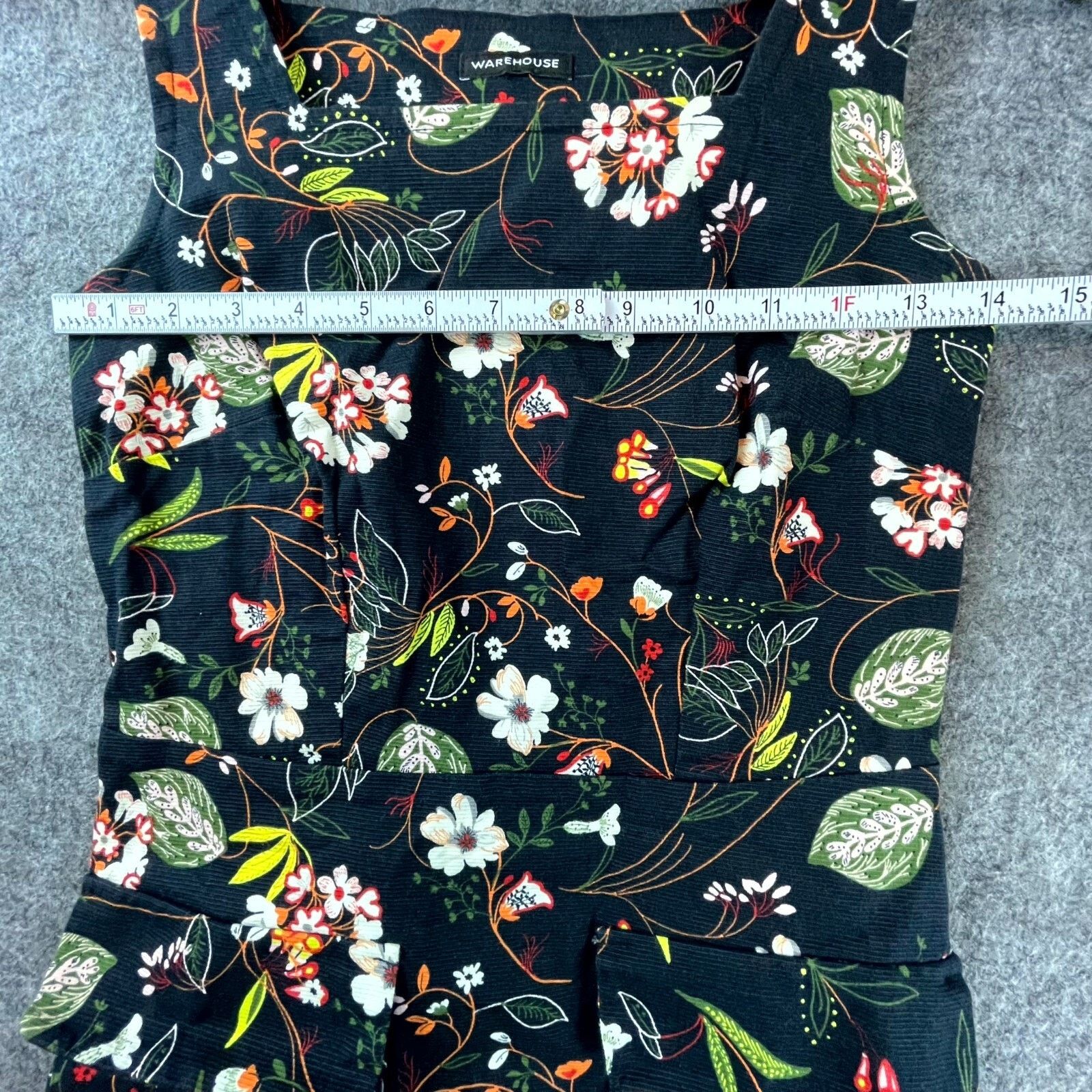 Warehouse Warehouse Dress 2 Black Dark Romantic Boho 90s Y2K Retro Size XS / US 0-2 / IT 36-38 - 6 Thumbnail