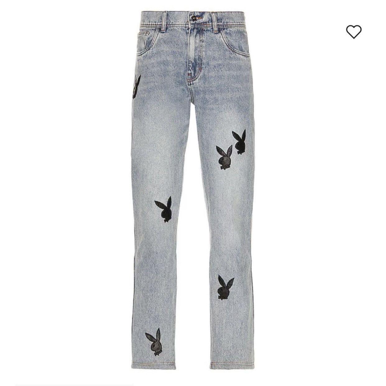 Playboy Playboy X Pleasure Bunny Applique Denim Size US 30 / EU 46 - 6 Thumbnail