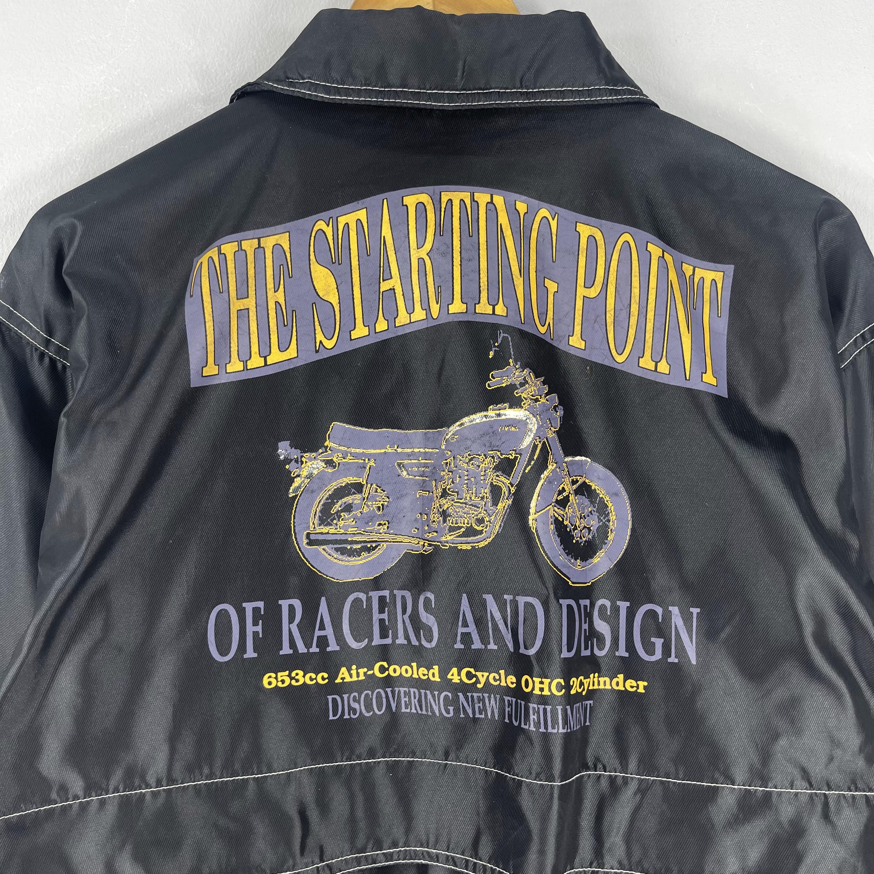 Yamaha Vintage YAMAHA Motor Xs-1 Printed Windbreaker Jacket Size US M / EU 48-50 / 2 - 2 Thumbnail