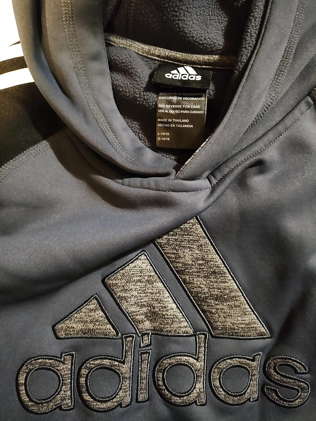 Adidas Adidas Boys' Large Hoodie (Size 14-16) Size US L / EU 52-54 / 3 - 7 Thumbnail