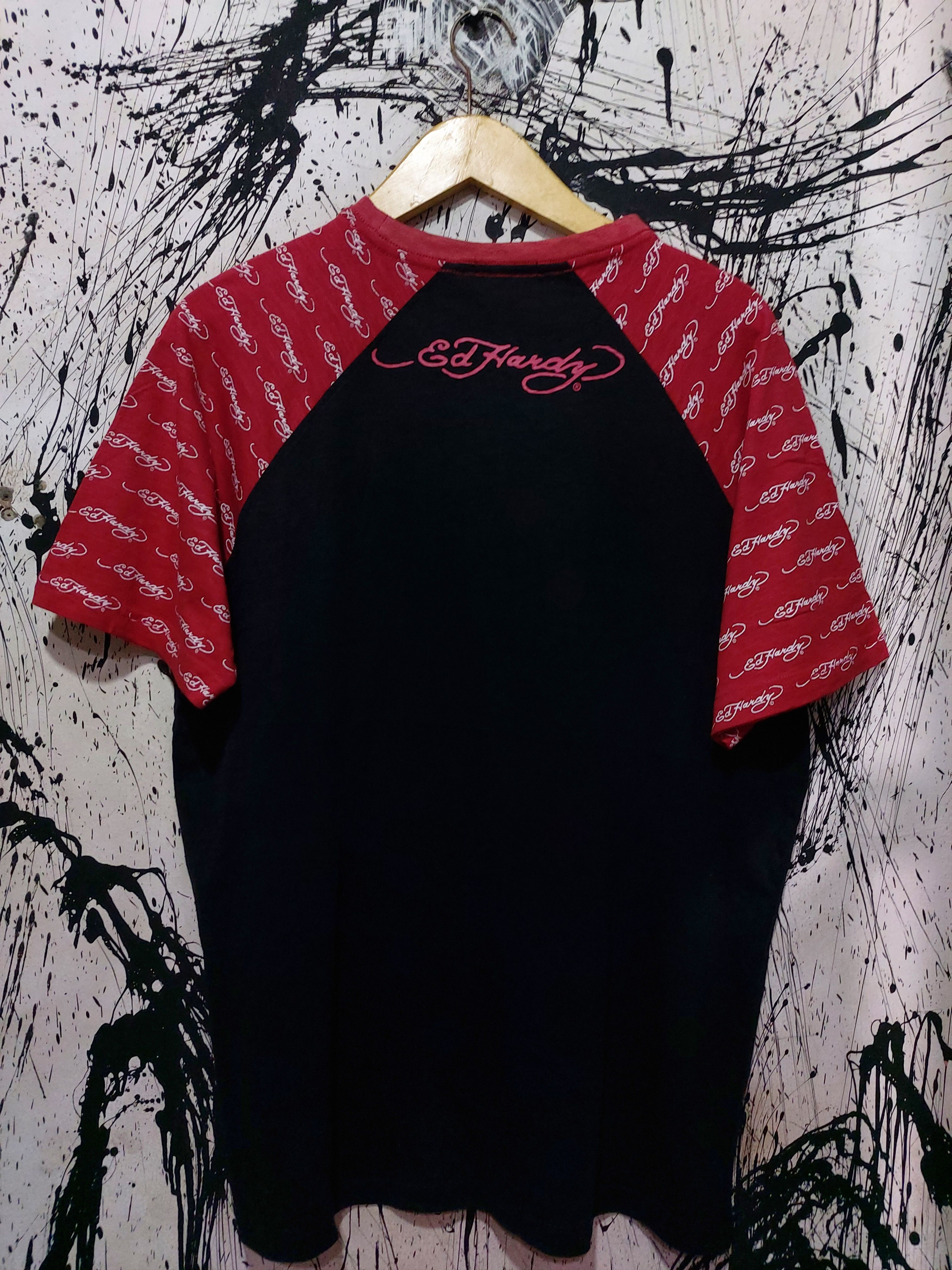 Christian Audigier × Ed Hardy 2000'S ED HARDY POCKET Y2K SHIRT Size US L / EU 52-54 / 3 - 3 Thumbnail