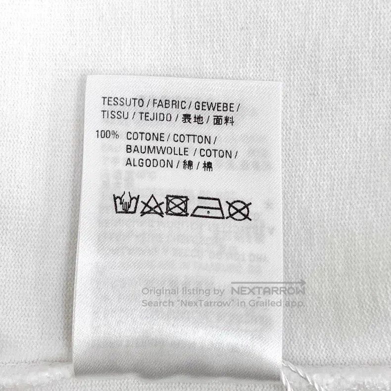 Balenciaga Balenciaga White Logo Letter Print Cotton Crew Neck Short Size US S / EU 44-46 / 1 - 7 Thumbnail