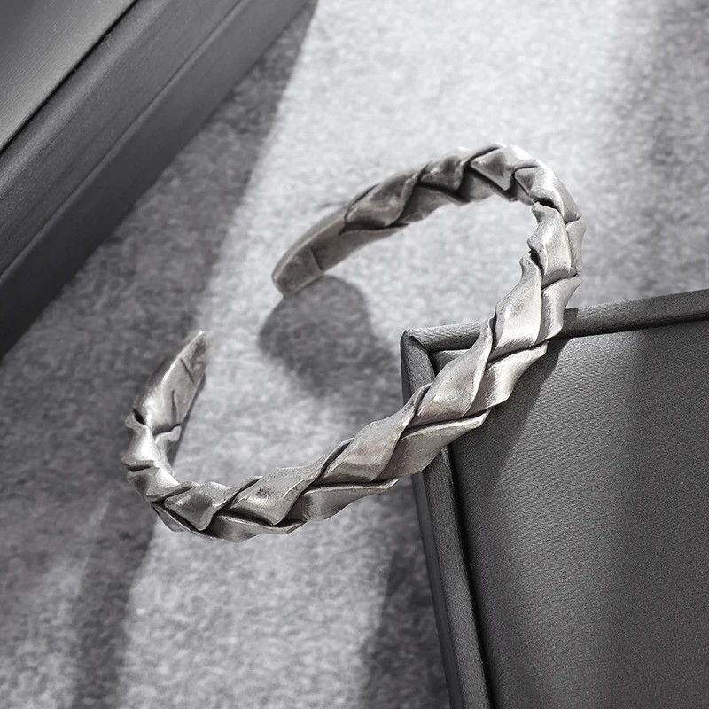 Vintage Reptilian Scale Metal Bracelet Size ONE SIZE - 1 Thumbnail