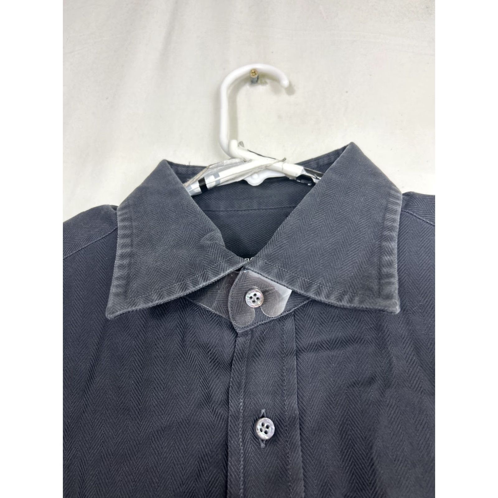 Hugo Boss HUGO BOSS Mens Shirt Dress Button-Down Long Sleeve Black 16.5 42 16.5 31.5” 29” Geometric Selection Mens, Shirt, Black, Button-Down, Long Sleeve Size 46R - 5 Thumbnail