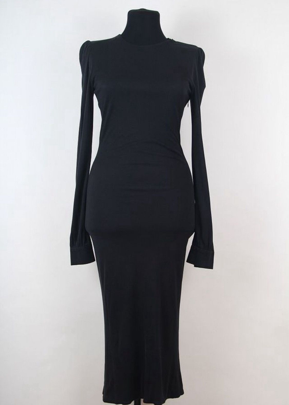 Alexander McQueen Alexander McQueen 2005 Hitchcock Runway Lace Back Maxi Dress Size M / US 6-8 / IT 42-44 - 4 Thumbnail