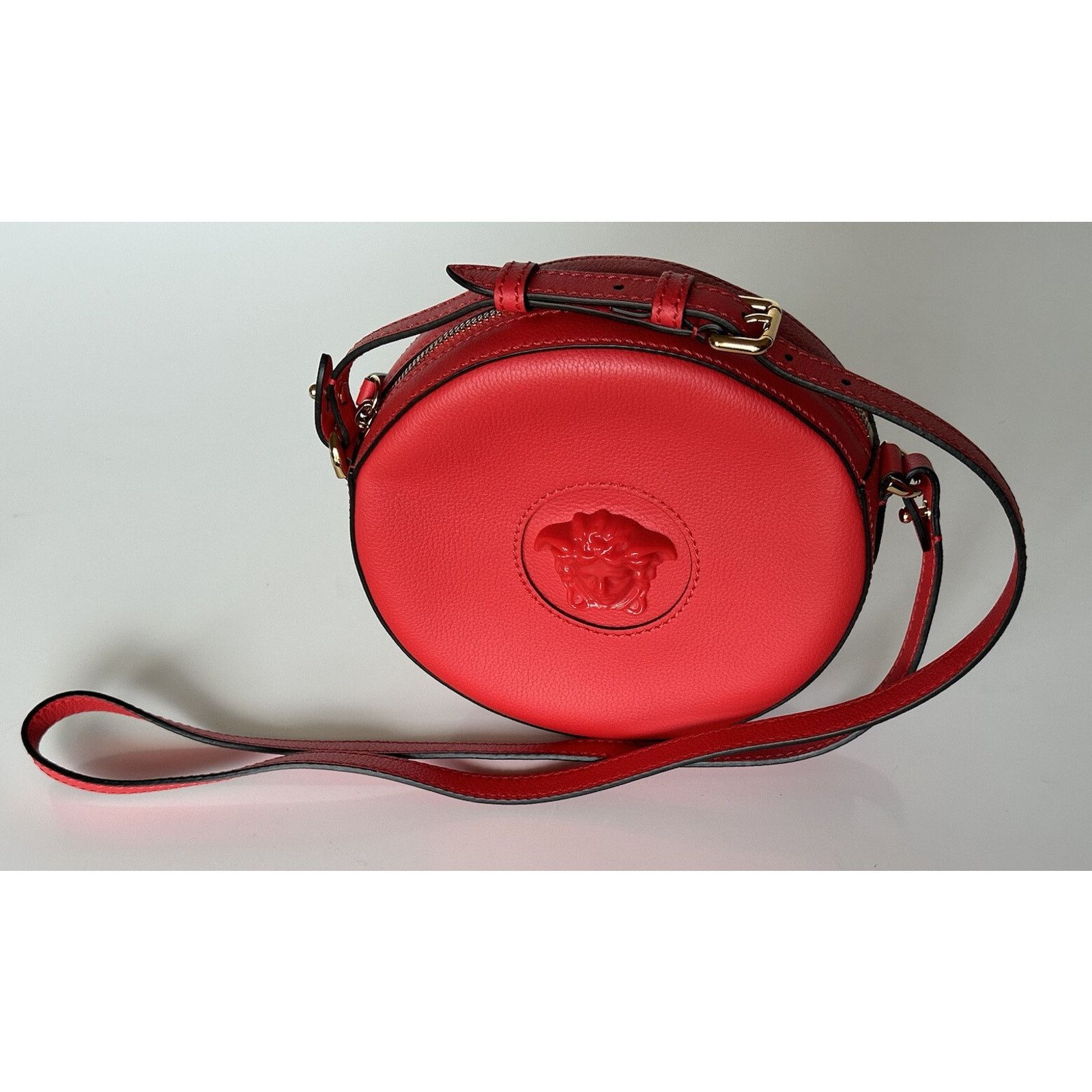 Versace Versace Medusa Head Leather Round Red Crossbody Bag DBFI050 Size ONE SIZE - 11 Thumbnail