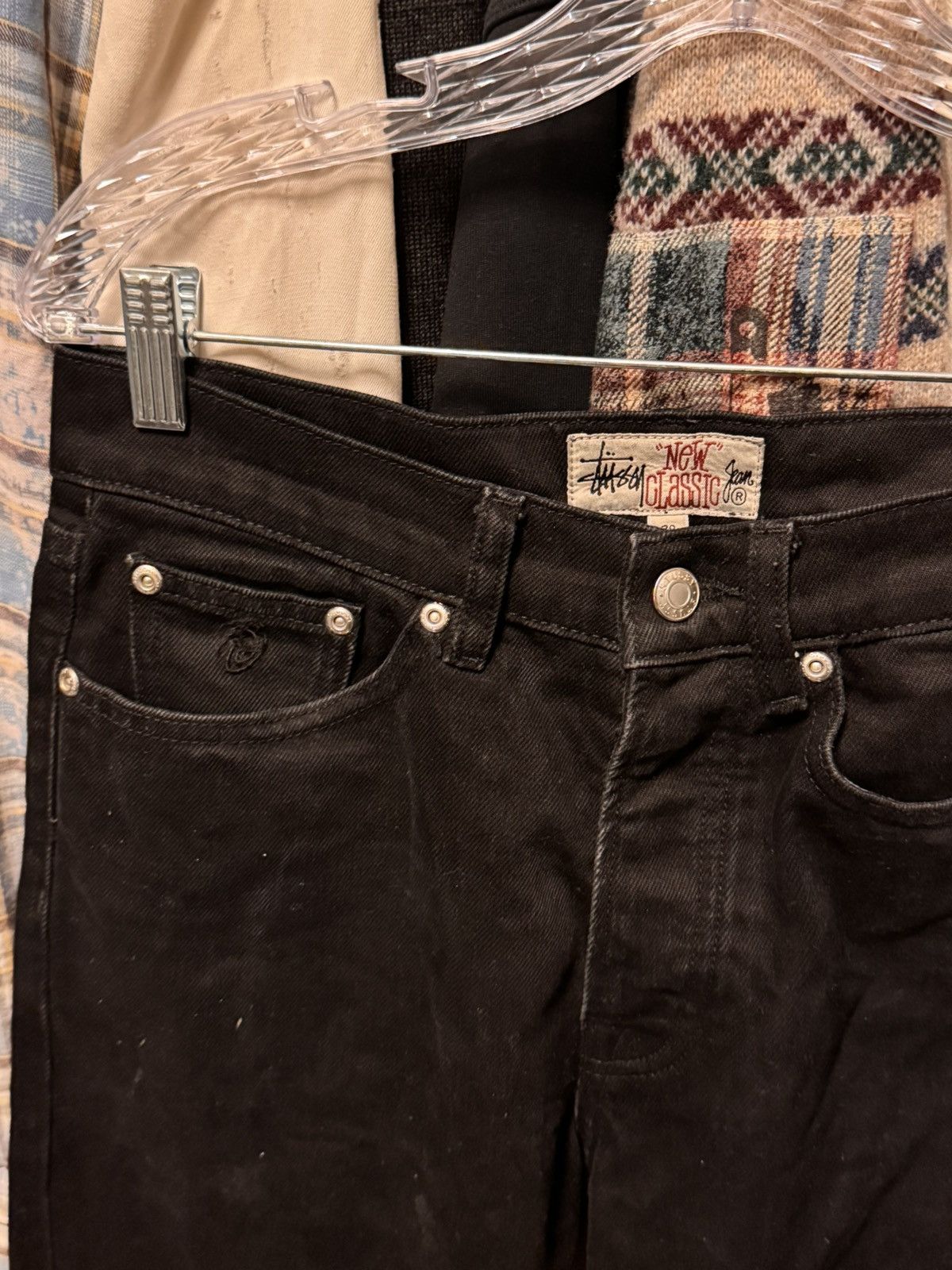 Stussy Black Stussy “New Classic” Denim Worn Size US 28 / EU 44 - 2 Thumbnail