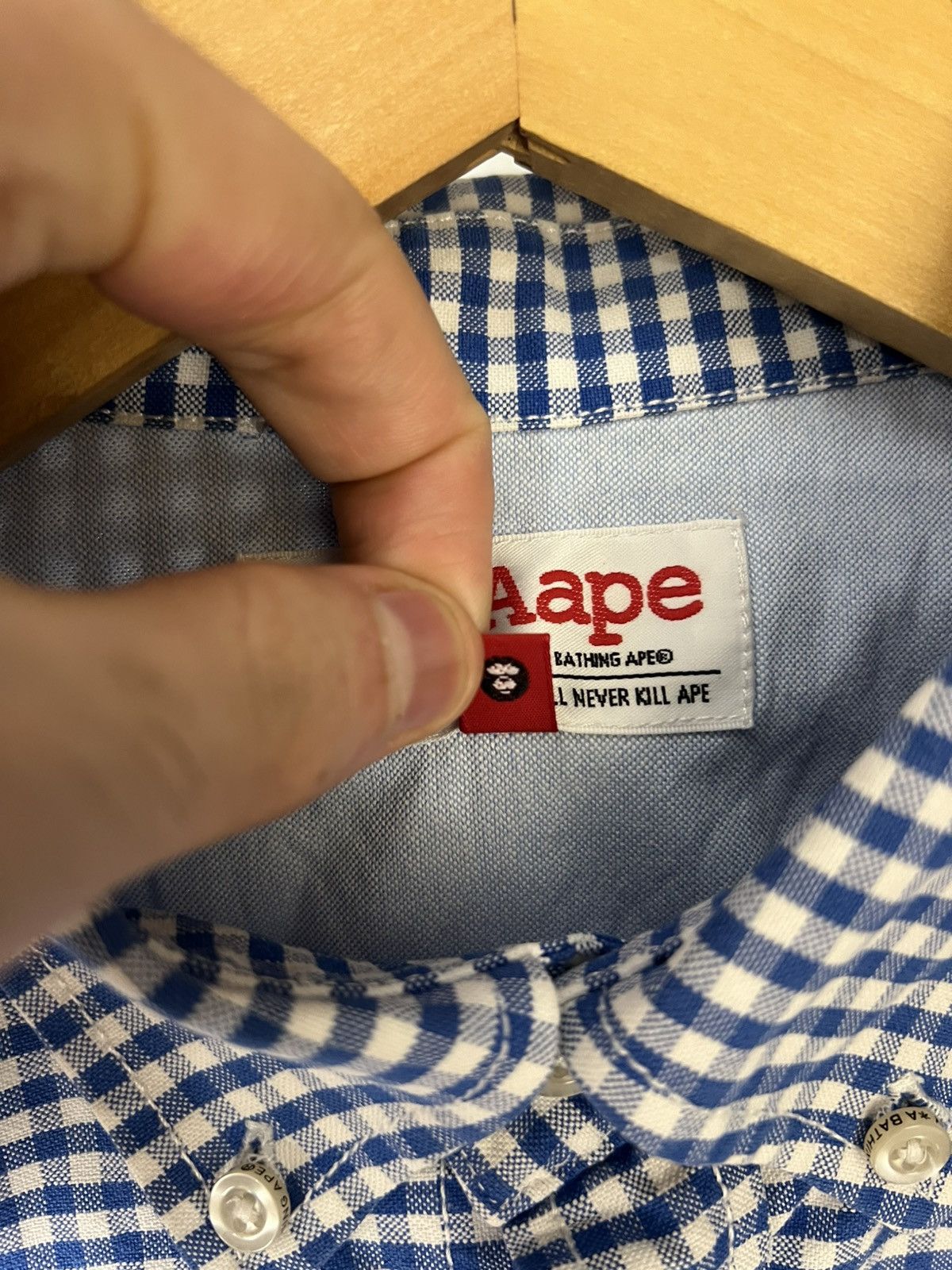 Aape BAPE AAPE BY A BATHING APE GREAT BRITAIN DESIGNER SHIRT Y2K Size US L / EU 52-54 / 3 - 10 Thumbnail