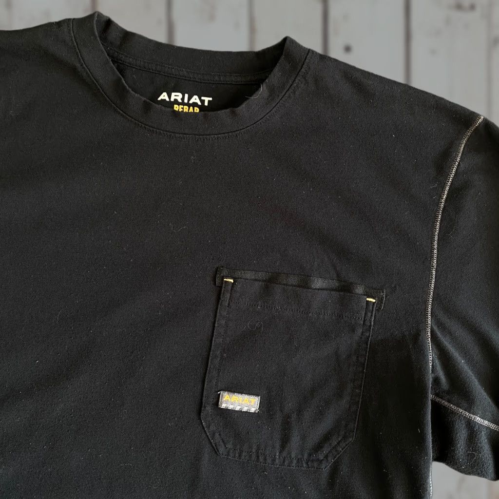 Ariat Ariat Pro Series Rebar Long Sleeve Pocket Shirt Mens S Black Workwear Size US S / EU 44-46 / 1 - 1 Thumbnail