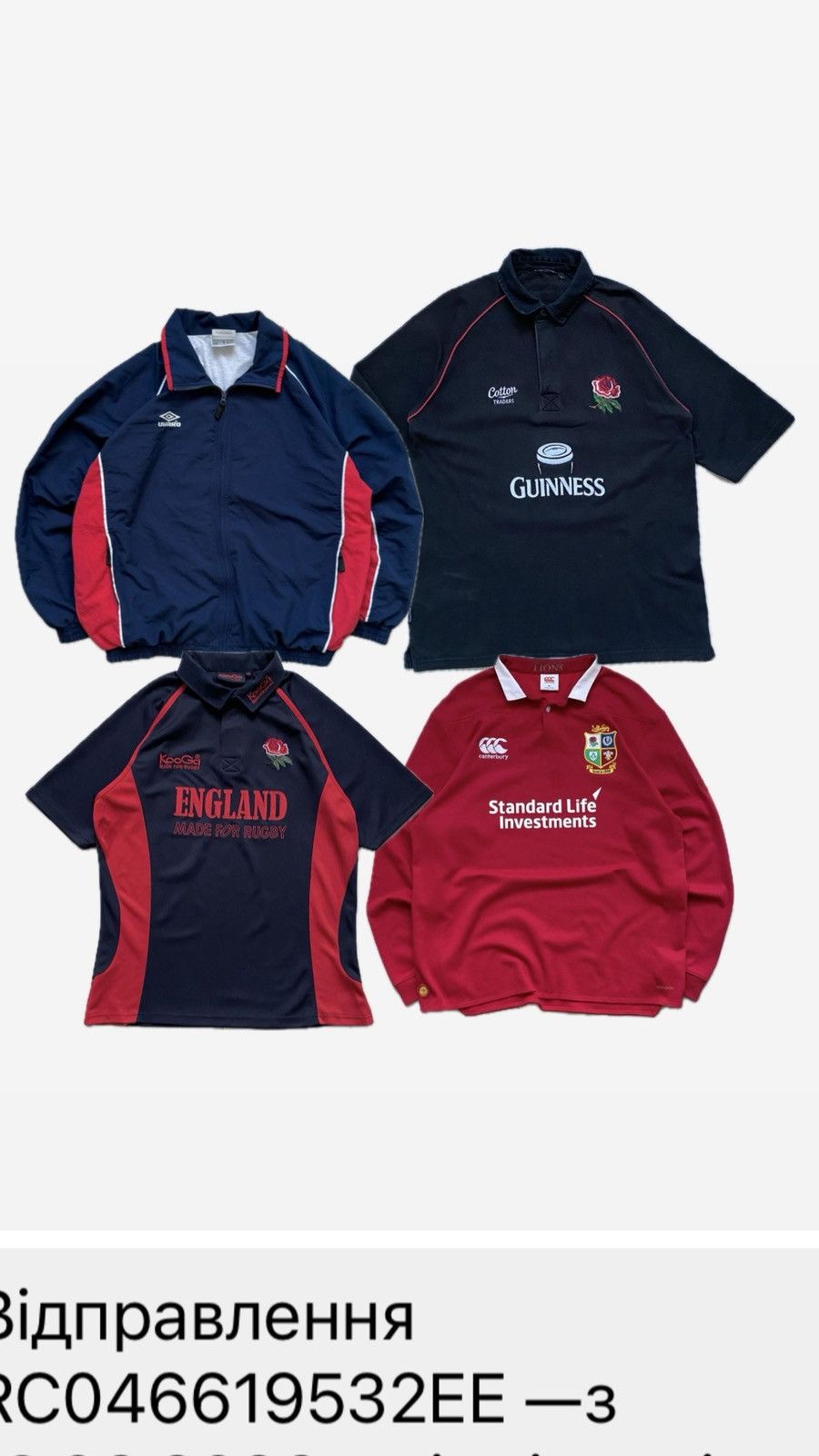 Bundle x4 England Rugby for mbor3490
