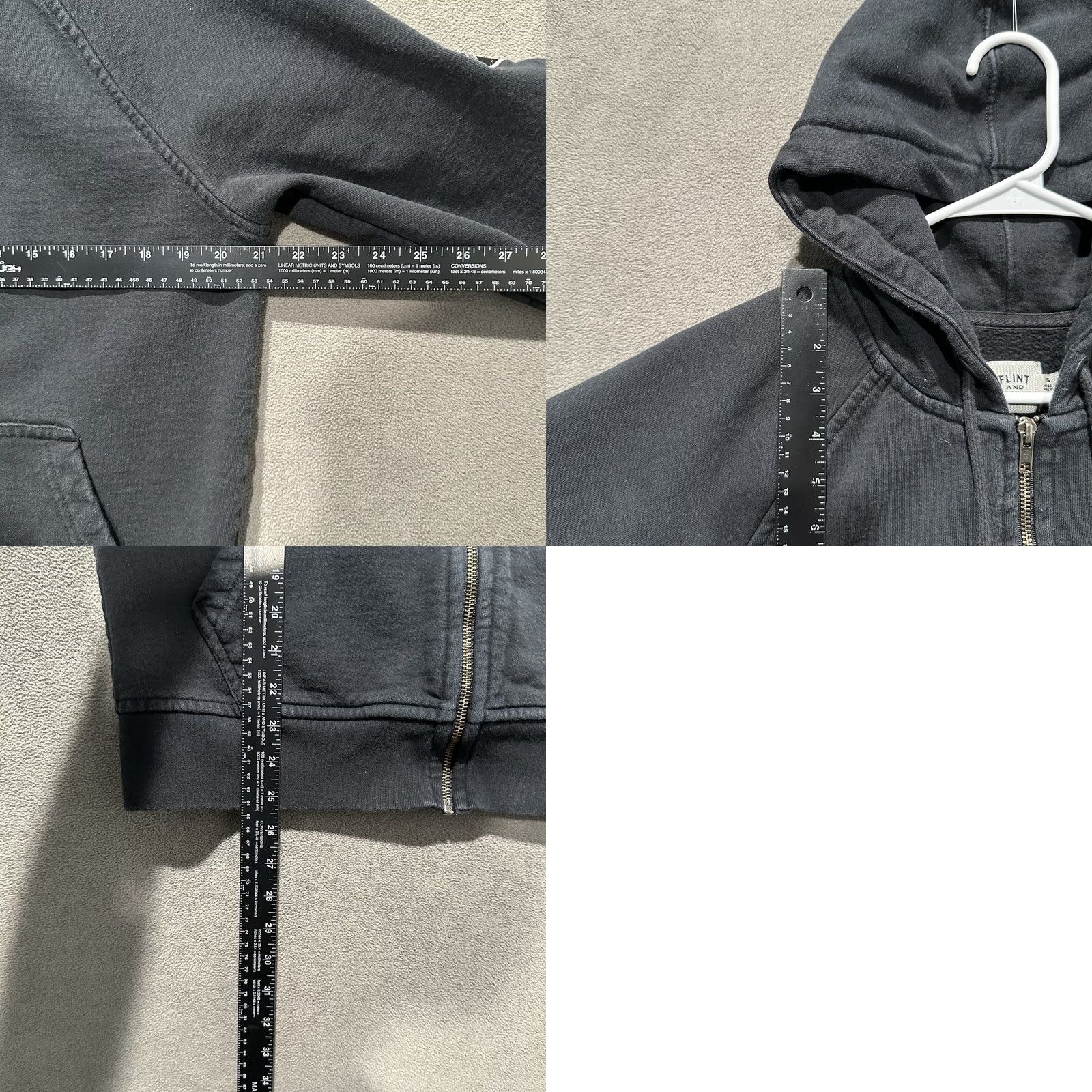 Flint And Tinder Flint And Tinder Hoodie Mens S Black Full Zip Logo Heavyweight EUC Size US S / EU 44-46 / 1 - 9 Thumbnail