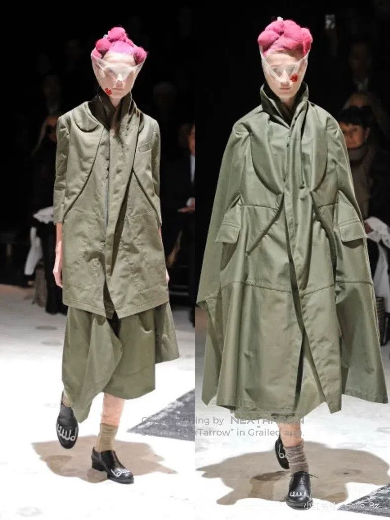 Comme des Garcons Comme Des Garcons Deconstructed Graffiti Coat Size XS / US 0-2 / IT 36-38 - 6 Thumbnail