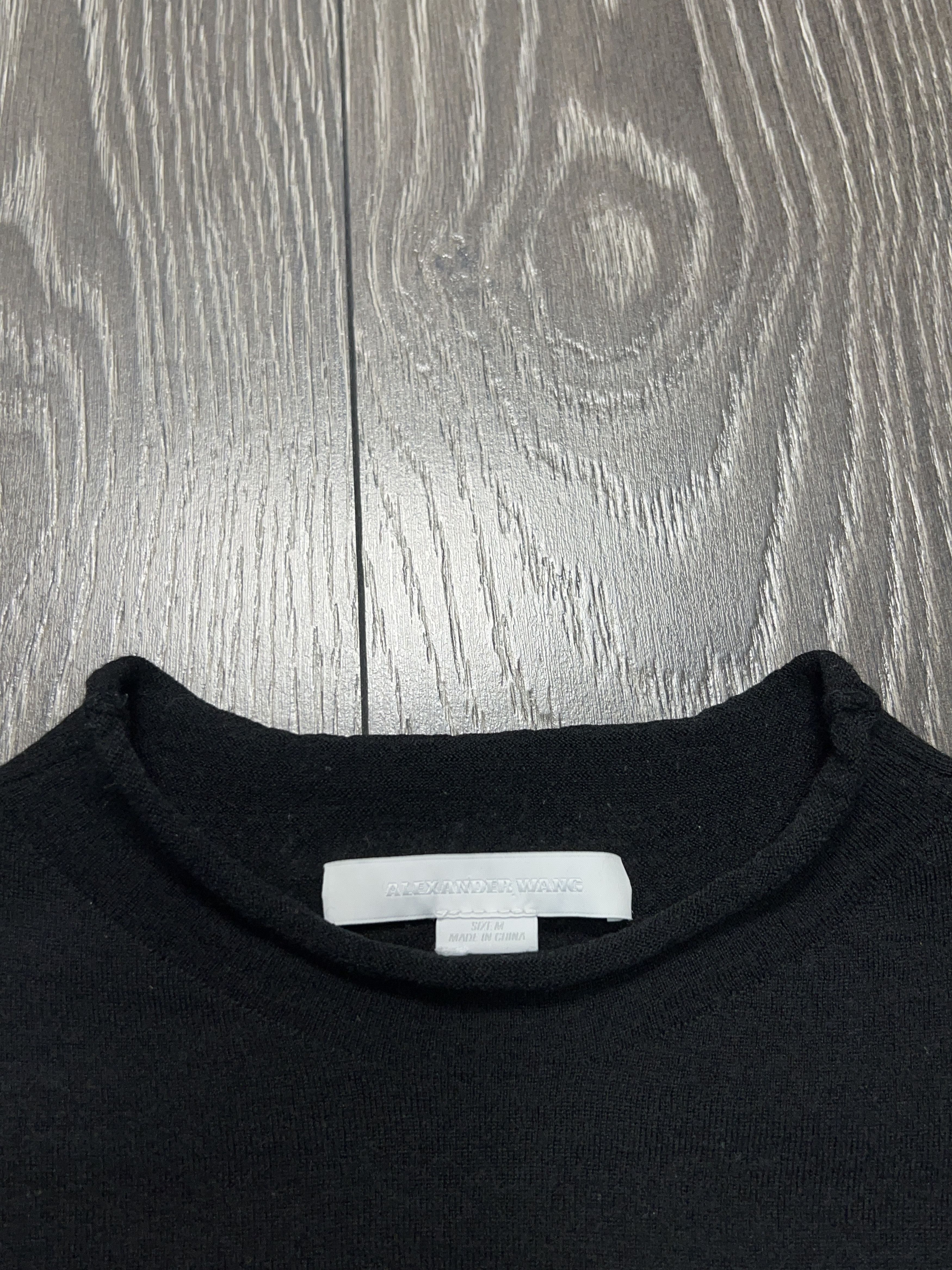 Alexander Wang Assymetrical Sweater Jumper Pullover Wool Black Size M Size M / US 6-8 / IT 42-44 - 2 Thumbnail