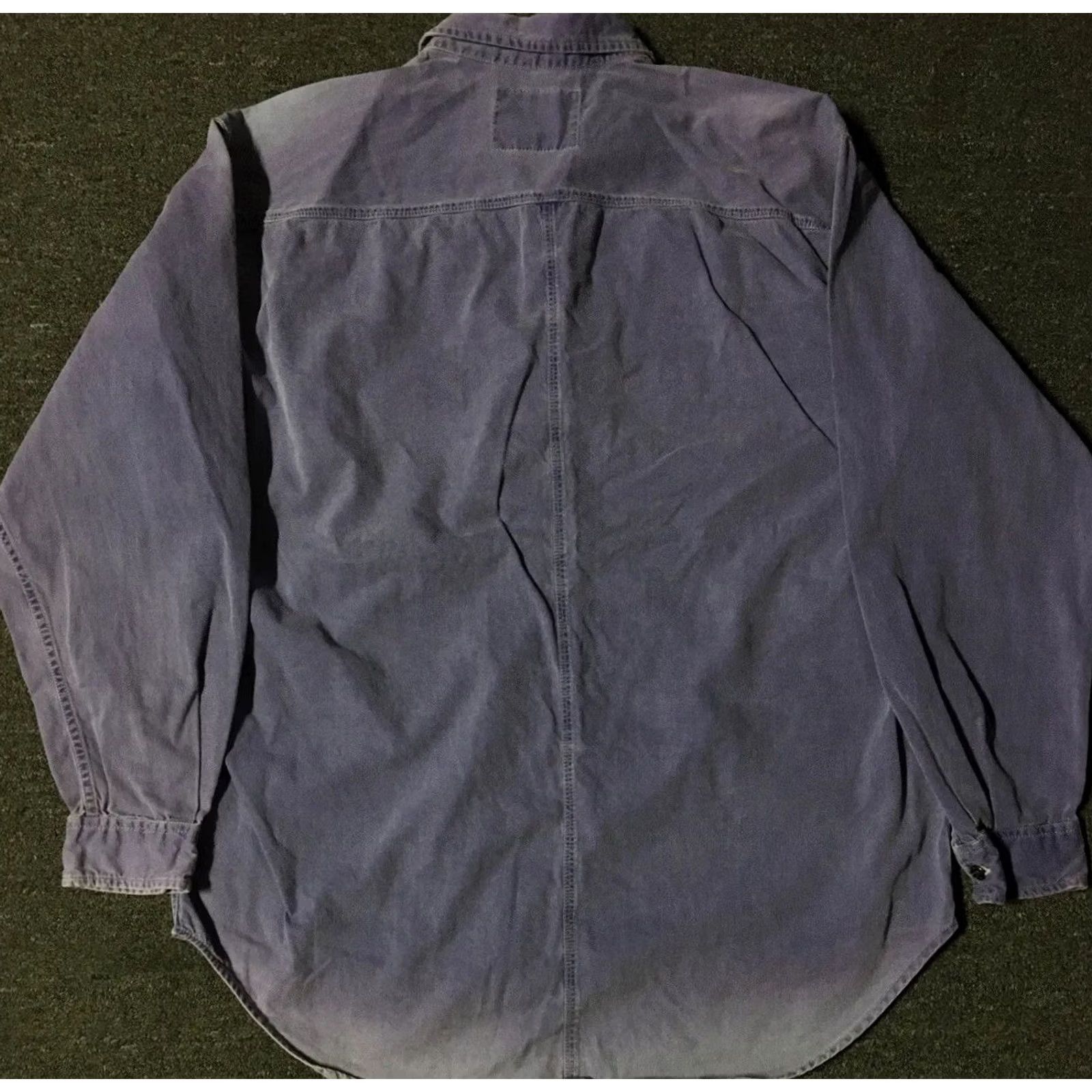 Levi's VINTAGE Levi's Button-Up Shirt L Purple 90s Western Cowboy Biker Grunge Trucker Skate Mens Shirt Size US L / EU 52-54 / 3 - 7 Thumbnail