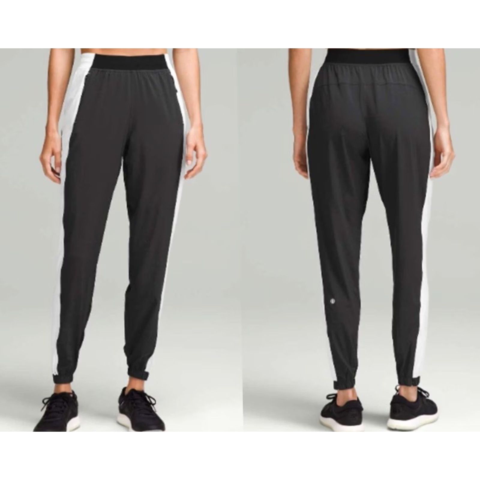 Lululemon Lululemon Women's Adapted State High Rise Jogger Colourblock Black/White Sz 6 Size 28" / US 6 / IT 42 - 7 Thumbnail