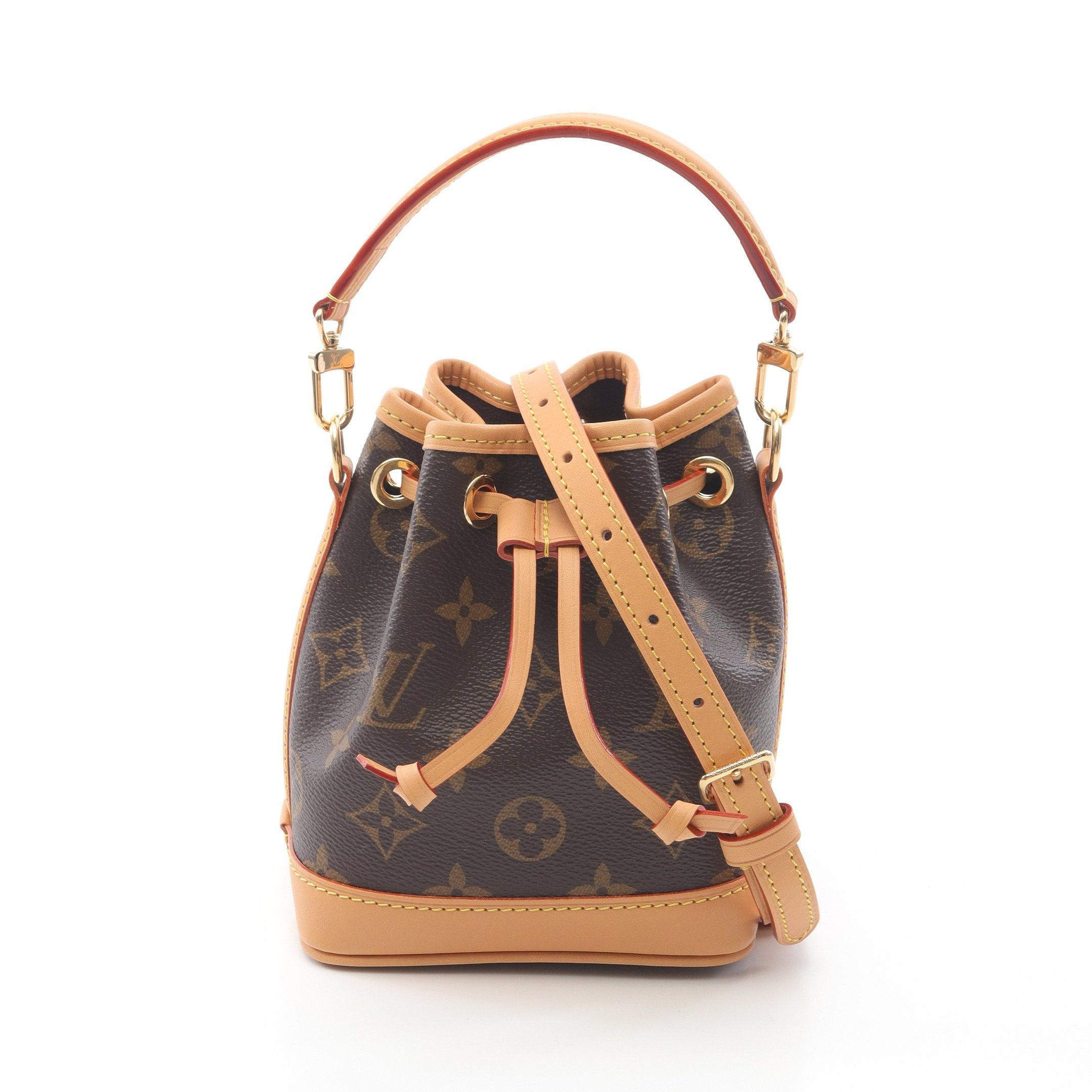 Louis Vuitton Louis Vuitton Nano Noe Monogram Handbag Leather Brown Size ONE SIZE - 1 Thumbnail