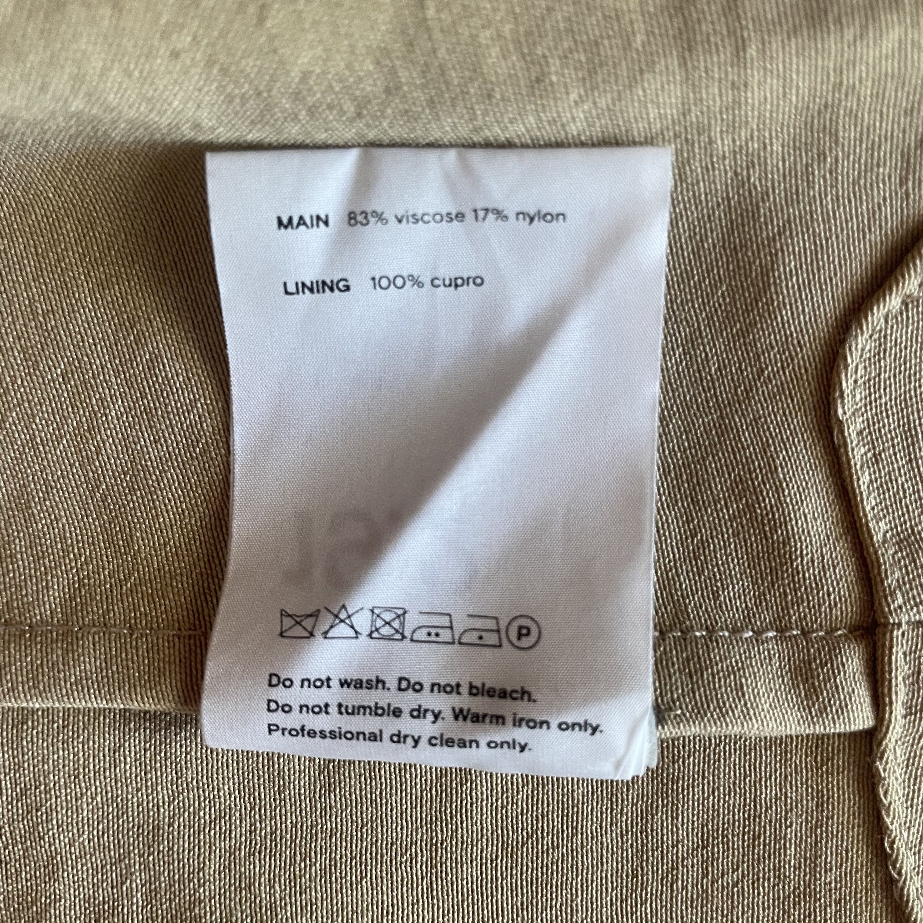 Song For The Mute Tan Darted Blouse Size XS / US 0-2 / IT 36-38 - 6 Thumbnail