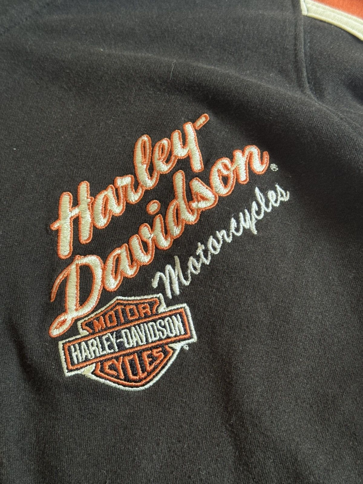 Harley Davidson Harley Davidson S zip turtleneck pullover sweater knit faded Size S / US 4 / IT 40 - 13 Thumbnail