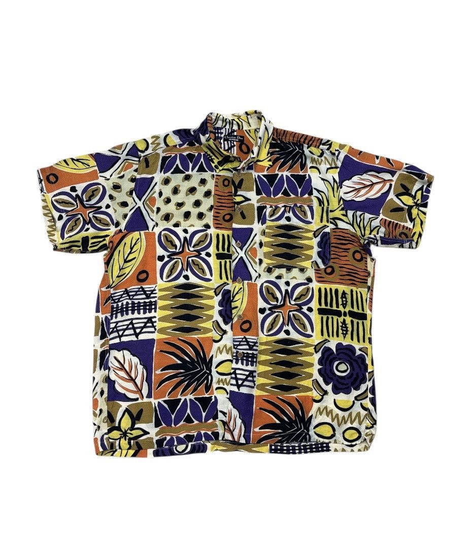 Christian Dior Monsieur VINTAGE CHRISTIAN DIOR HAWAIIAN SHIRT MIXED RAYON Size US L / EU 52-54 / 3 - 1 Thumbnail
