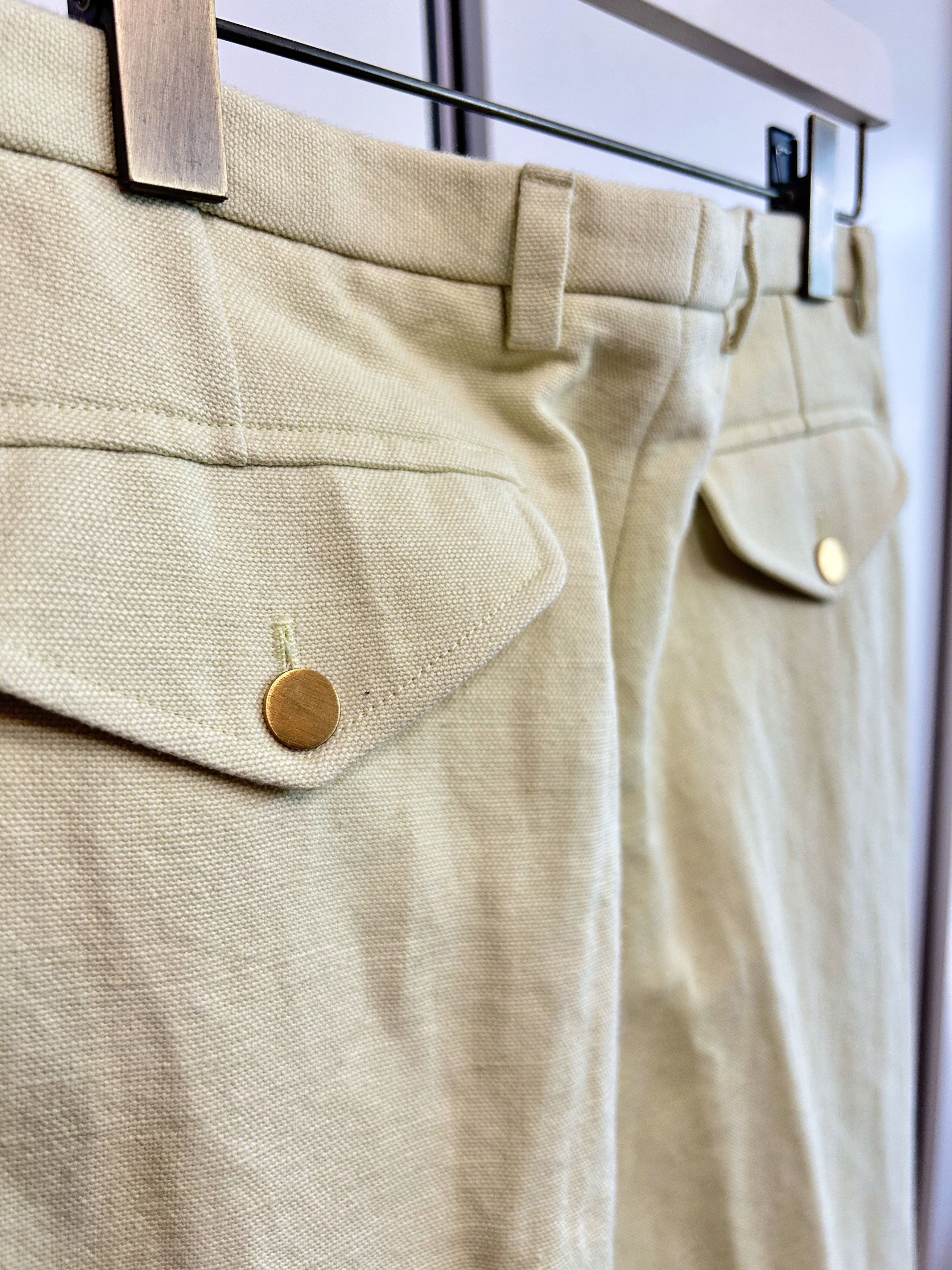 Gucci GUCCI Pale Yellow Pleated Trousers Size US 32 / EU 48 - 6 Thumbnail