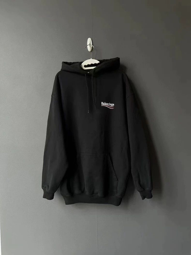 Balenciaga Balenciaga Black Hoodie with Logo - dmc Size US S / EU 44-46 / 1 - 1 Thumbnail
