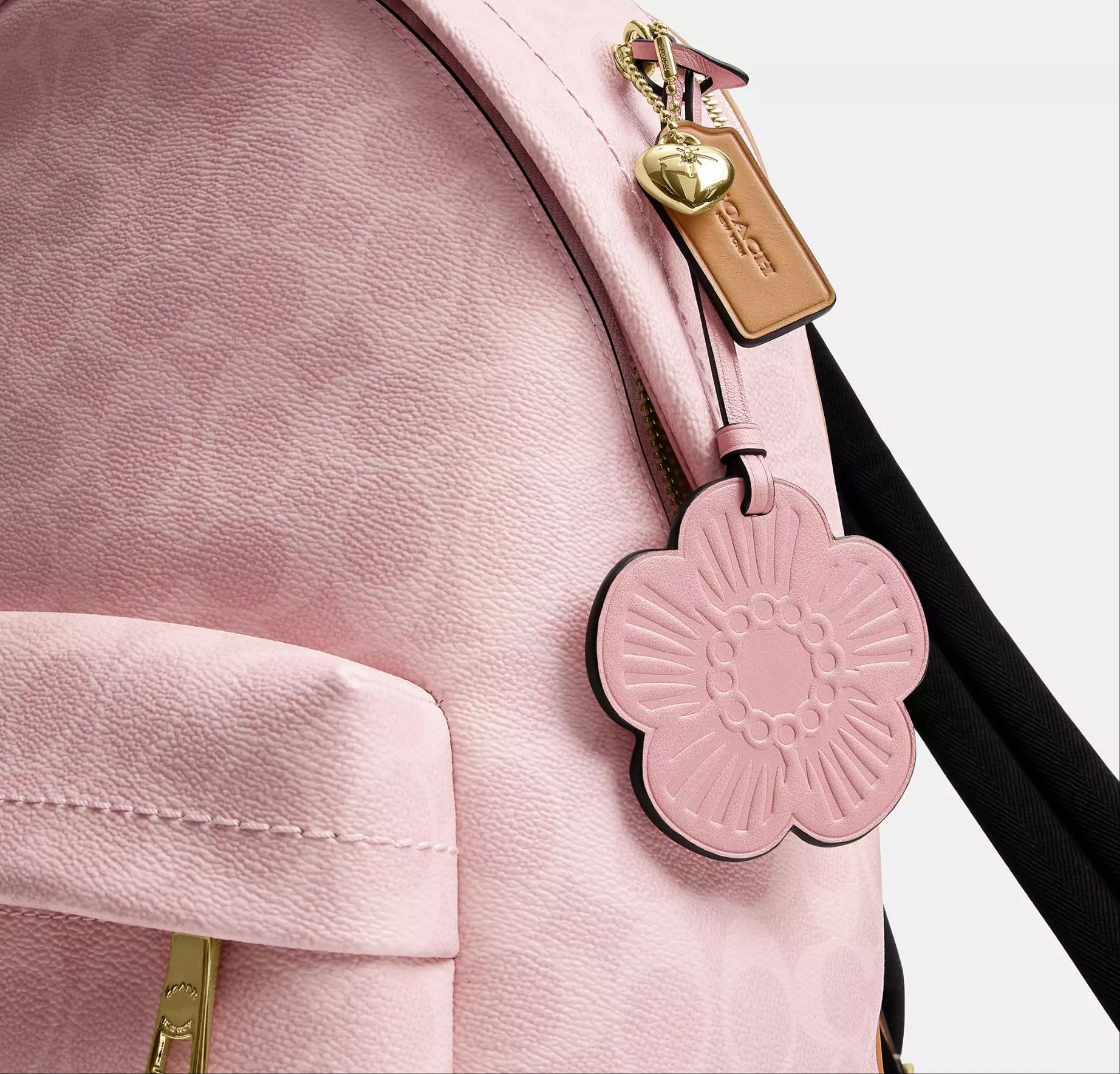 Coach Taylor Small Backpack In Signature Canvas With Charms CEF46 Size ONE SIZE - 12 Thumbnail