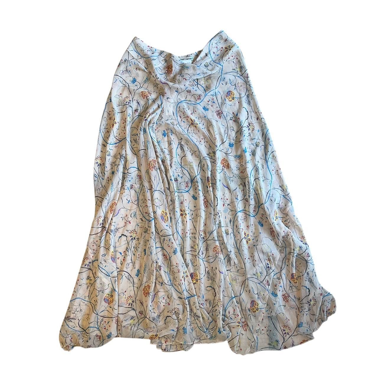 Issey Miyake Vintage Issey Miyake 2003 A/W Floral Maxi Skirt Size 29" - 3 Thumbnail