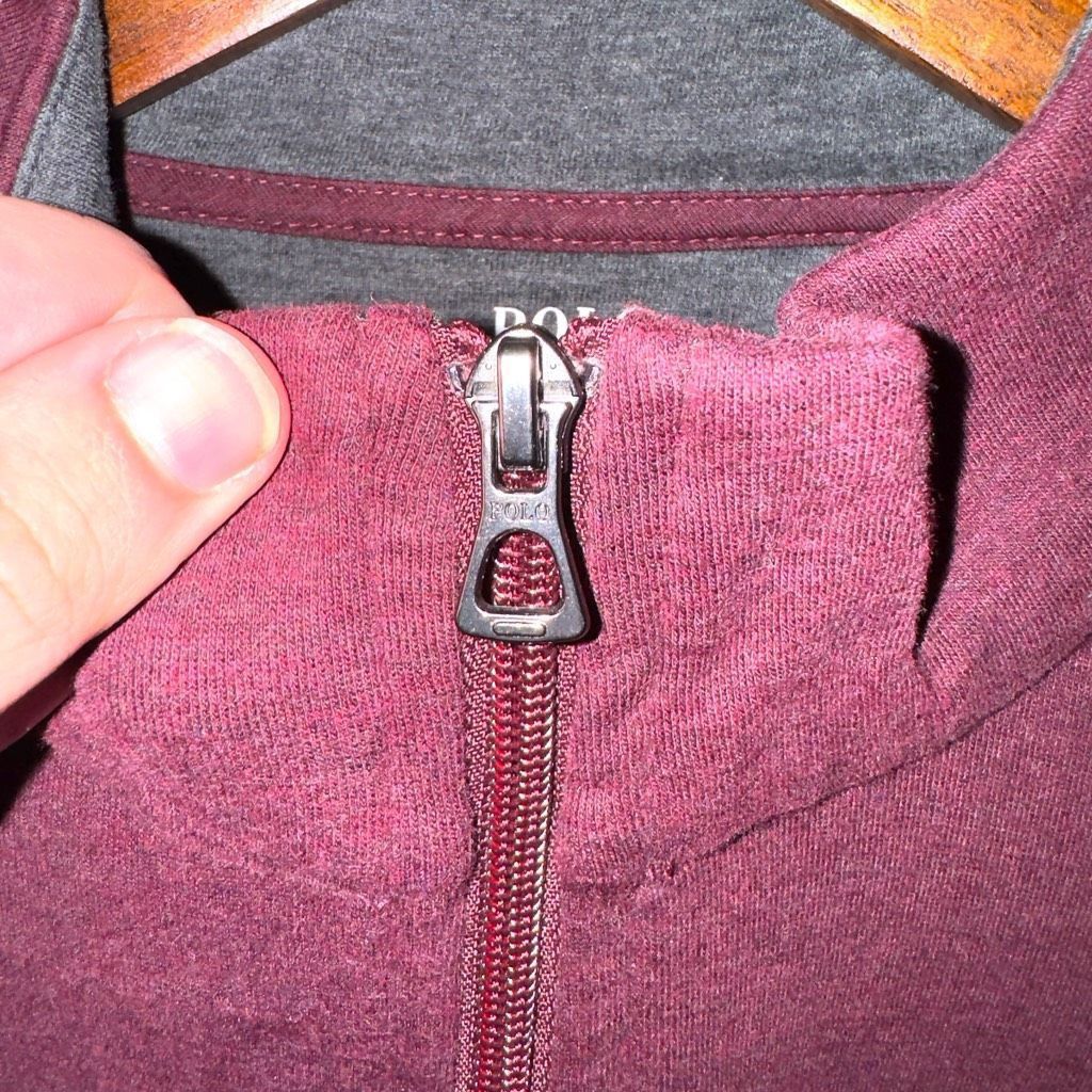 Polo Ralph Lauren Burgundy Red Polo Ralph Lauren 1/4 Zip Sweater Size XXL Size US XXL / EU 58 / 5 - 4 Thumbnail