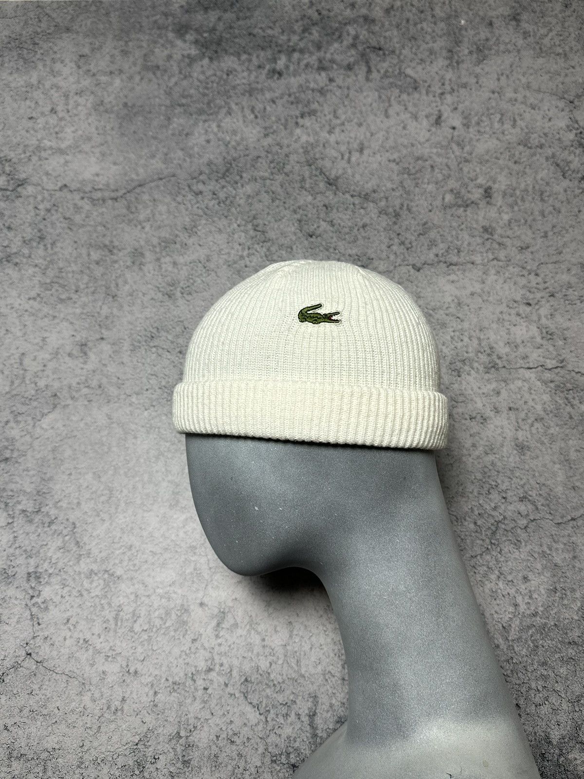 Lacoste Vintage Lacoste Chemise Logo Beanie Hat Size ONE SIZE - 1 Thumbnail