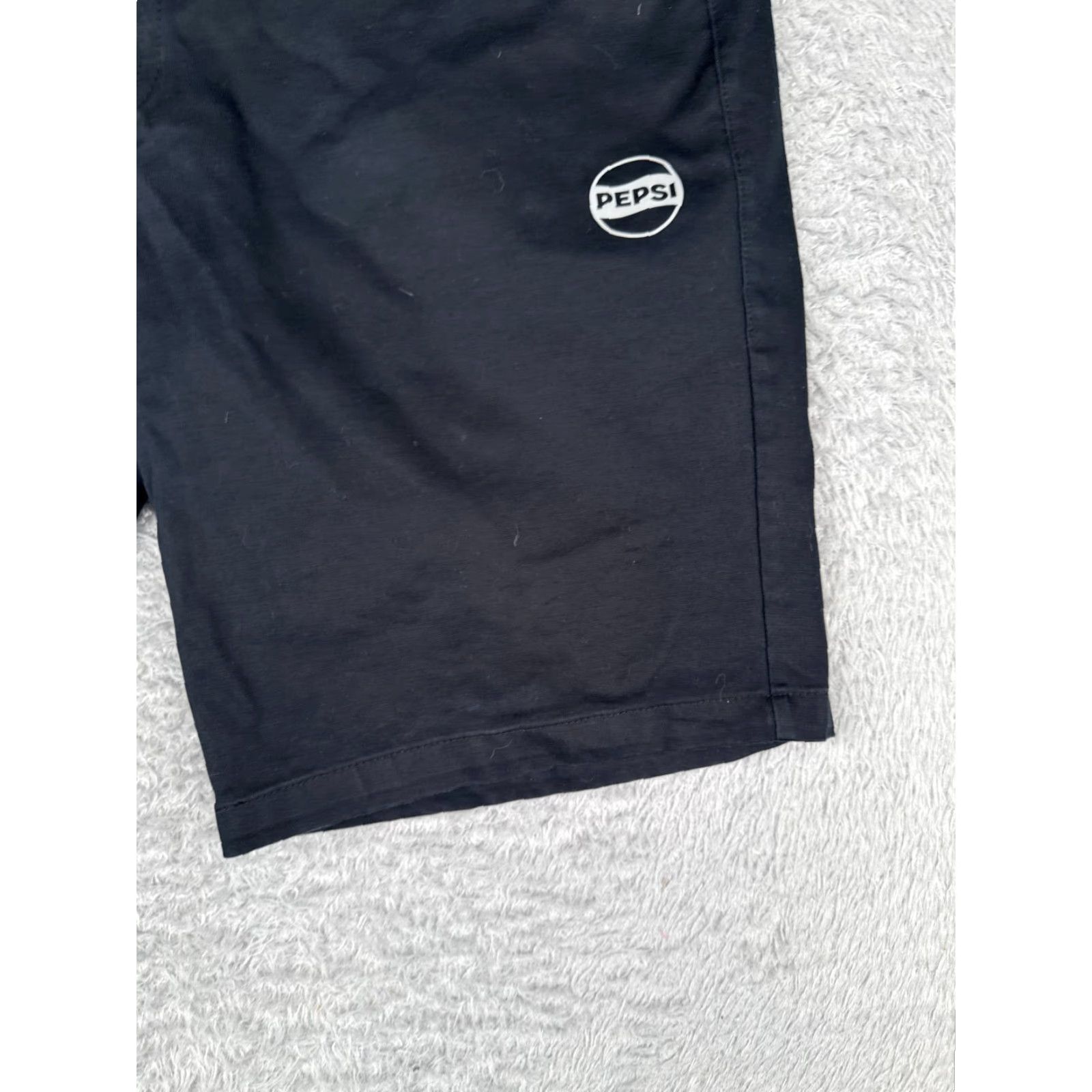 Vintage Pepsi PM-SHORT Cotton Blend Uniform Shorts Adult 38 Black Blue Pockets Men Work 10" Size US 38 / EU 54 - 2 Thumbnail