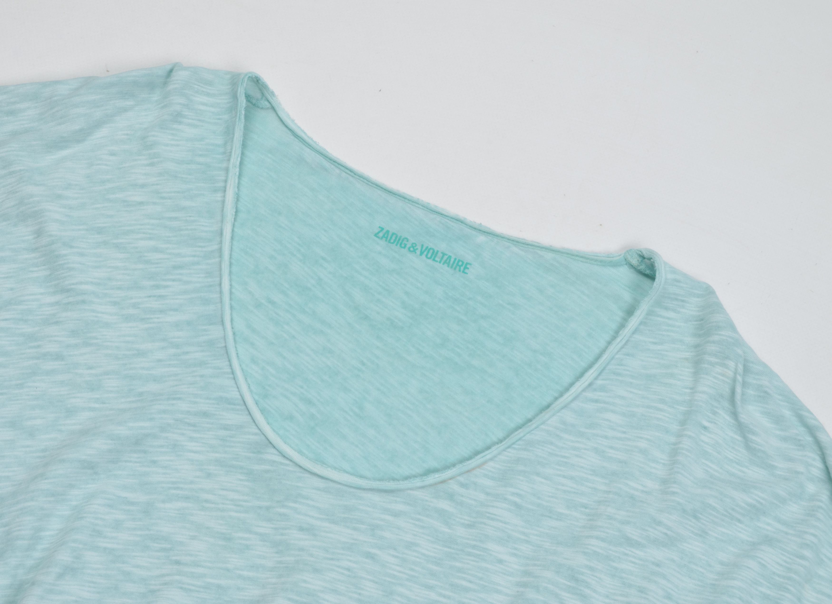 Zadig & Voltaire Zadig & Voltaire Oversized Flared Light Blue T-shirt Top Size XS / US 0-2 / IT 36-38 - 5 Thumbnail