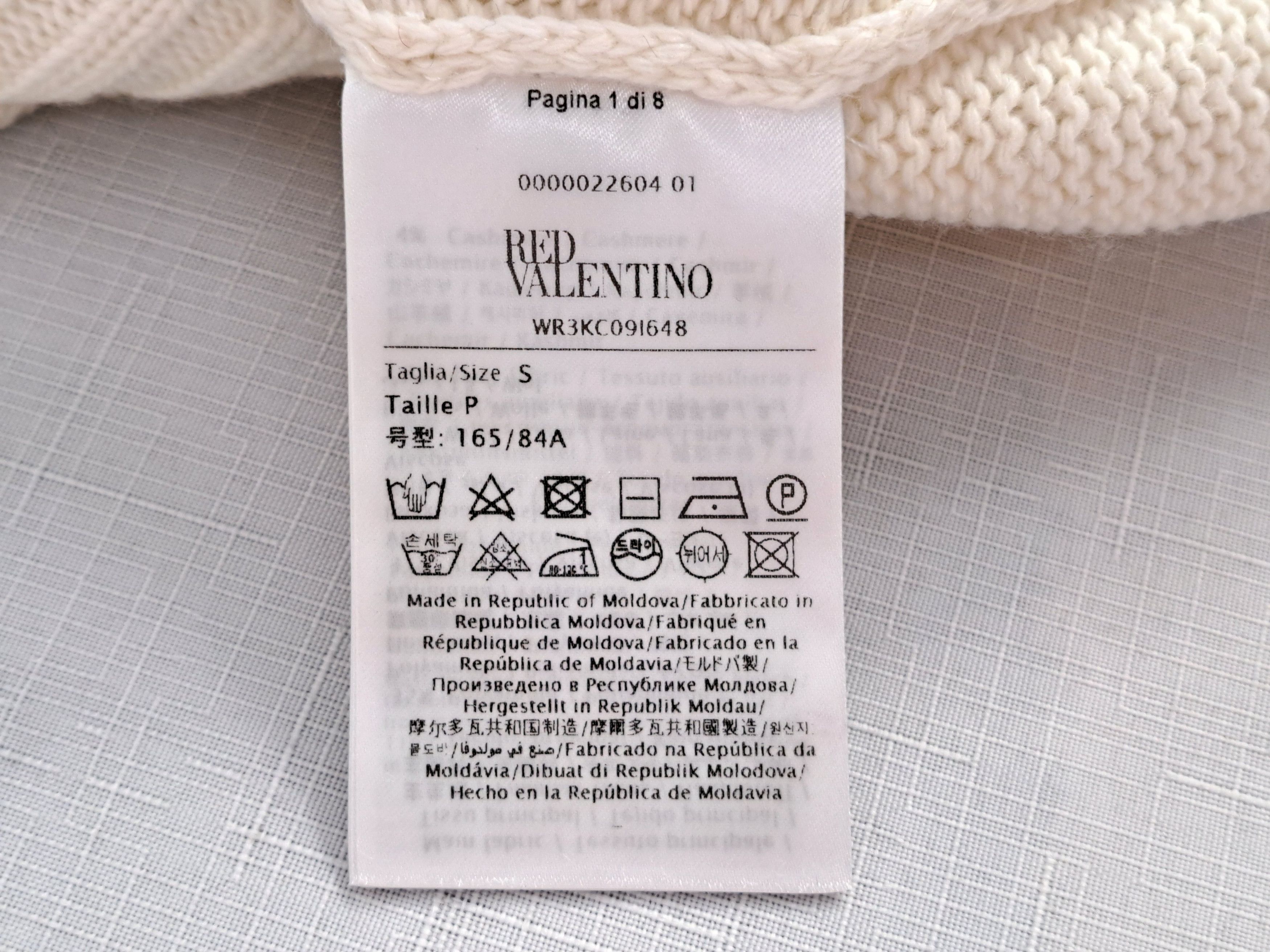RED Valentino RED VALENTINO openwork knit sweater with ribbon. Size S Size S / US 4 / IT 40 - 9 Thumbnail
