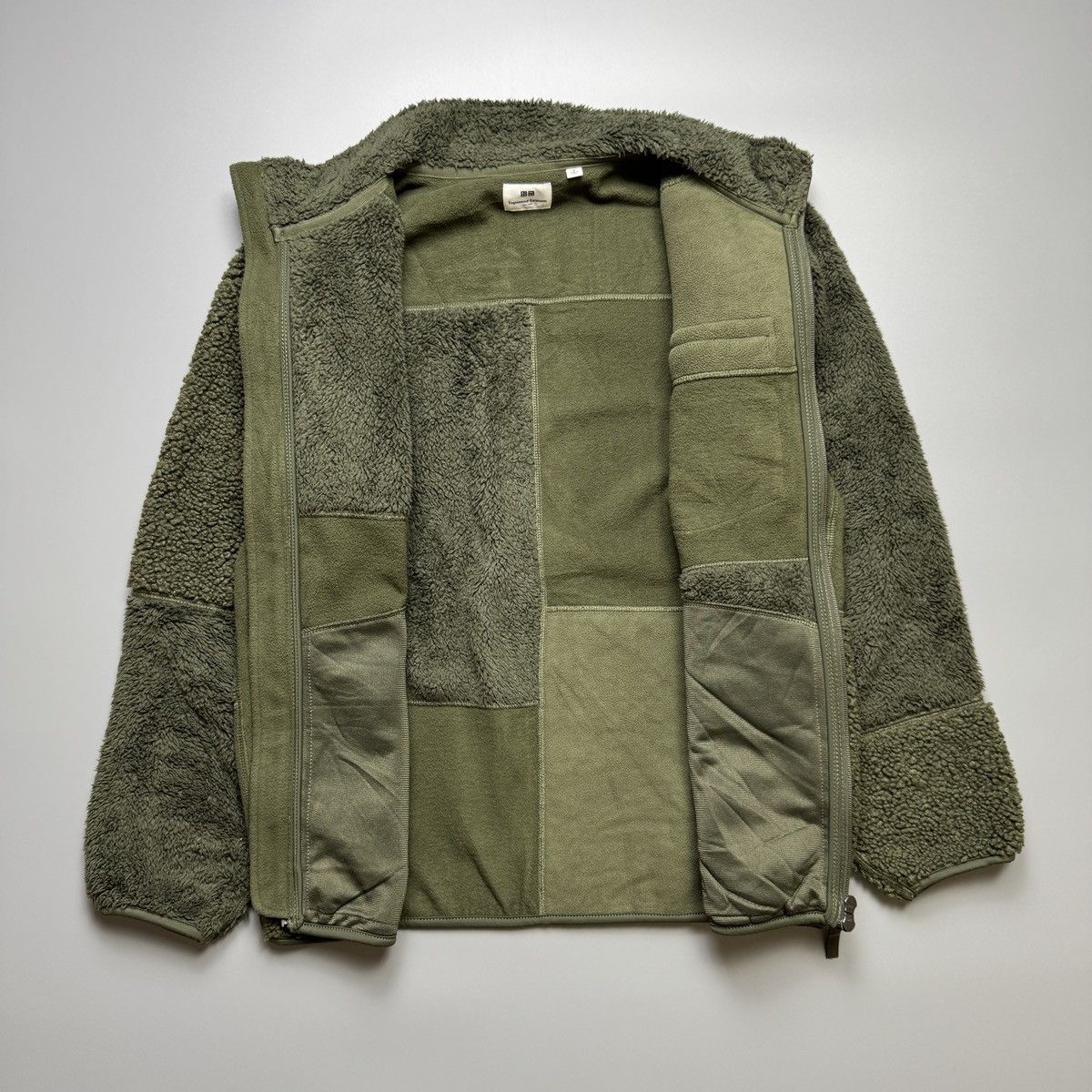 Engineered Garments × Uniqlo Uniqlo x Engineered Garments - Fleece Army Green Jacket Size US M / EU 48-50 / 2 - 3 Thumbnail