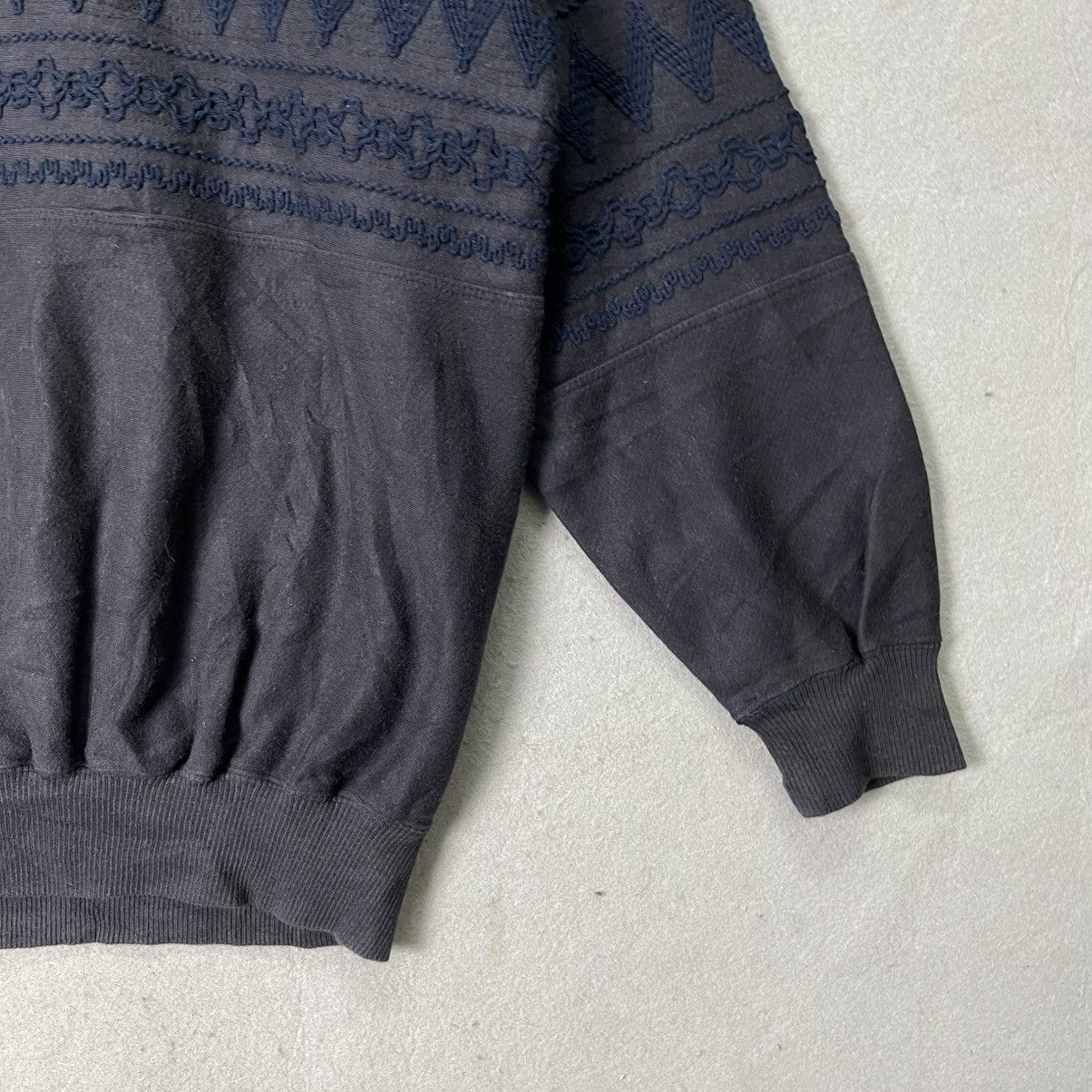 Hai Sporting Gear Vintage HAI Sporting Gear Issey Miyake Patterned Sweatshirt Size US M / EU 48-50 / 2 - 4 Thumbnail