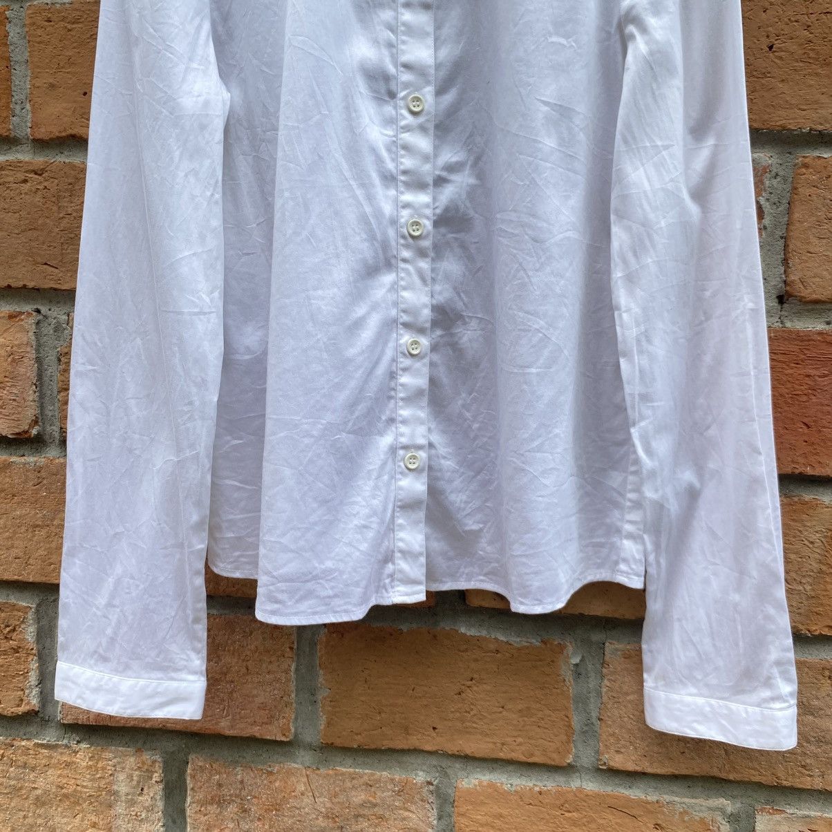 Emporio Armani Emporio Armani Long Sleeve Collared Blouse with Back Bow Tie Size S / US 4 / IT 40 - 7 Thumbnail