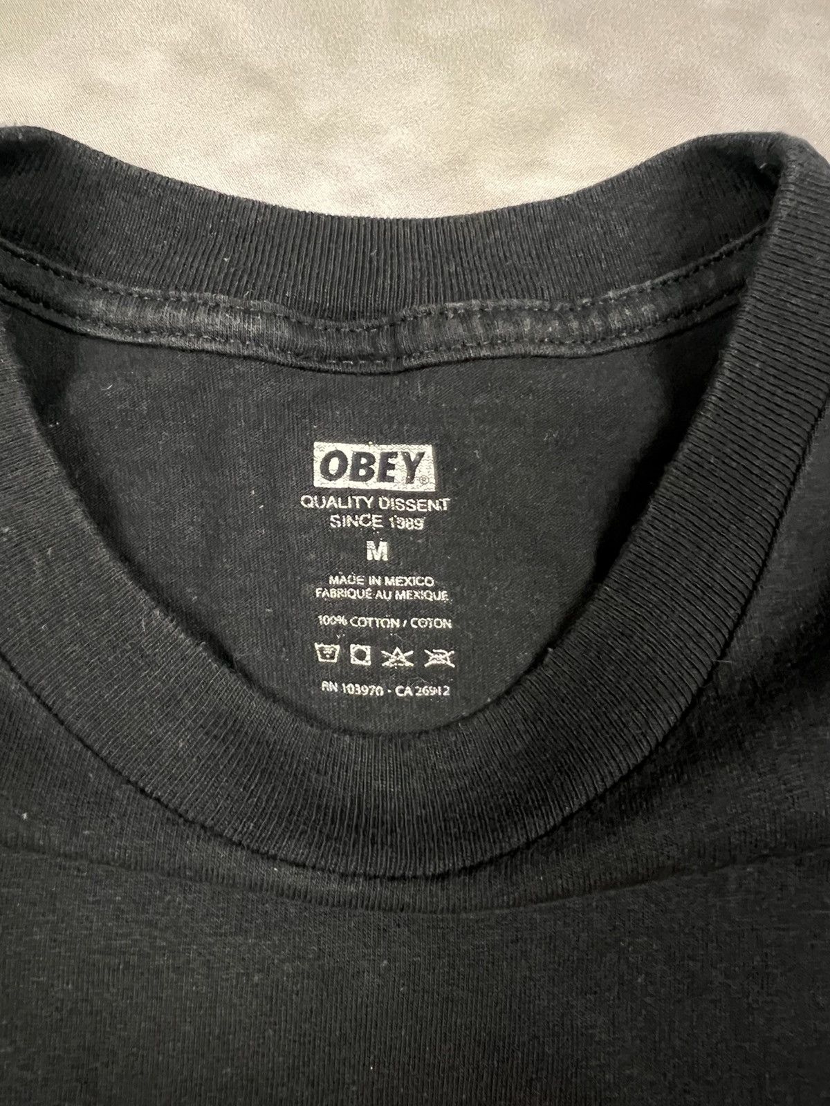 Obey Obey "Halt Conformity" Graphic Tee Black Size M Excellent C. Size US M / EU 48-50 / 2 - 5 Thumbnail