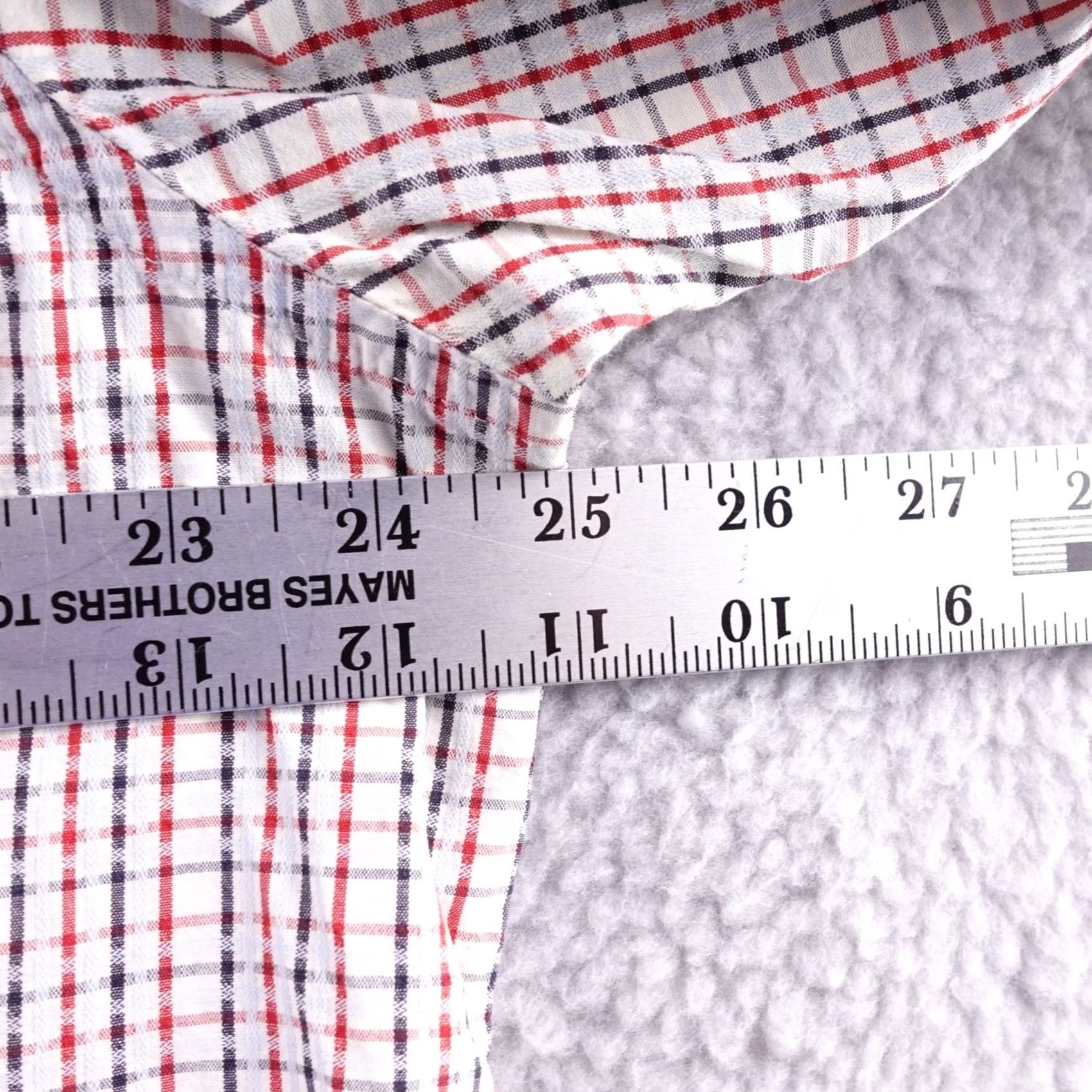 Ecko Unltd. Ecko Unltd Shirt Button-Up Plaid Red Blue White Classic Check Short Sleeve Mens L Size US L / EU 52-54 / 3 - 5 Thumbnail