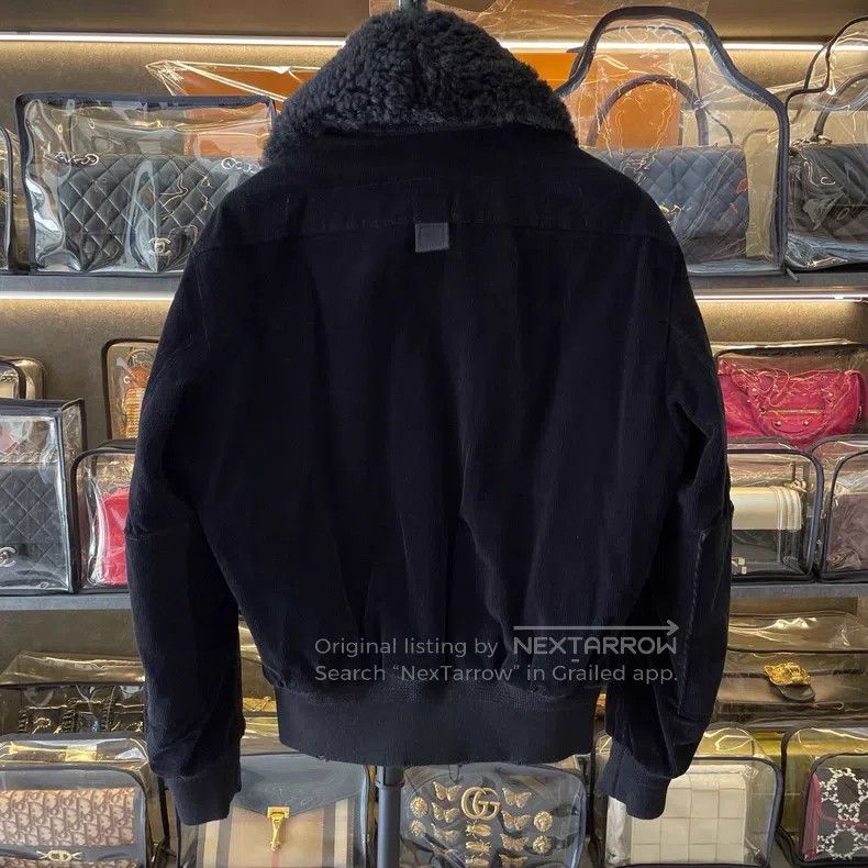 Saint Laurent Paris Saint Laurent Paris Black Corduroy Sheepskin Collar Jacket Size XS / US 0-2 / IT 36-38 - 2 Thumbnail