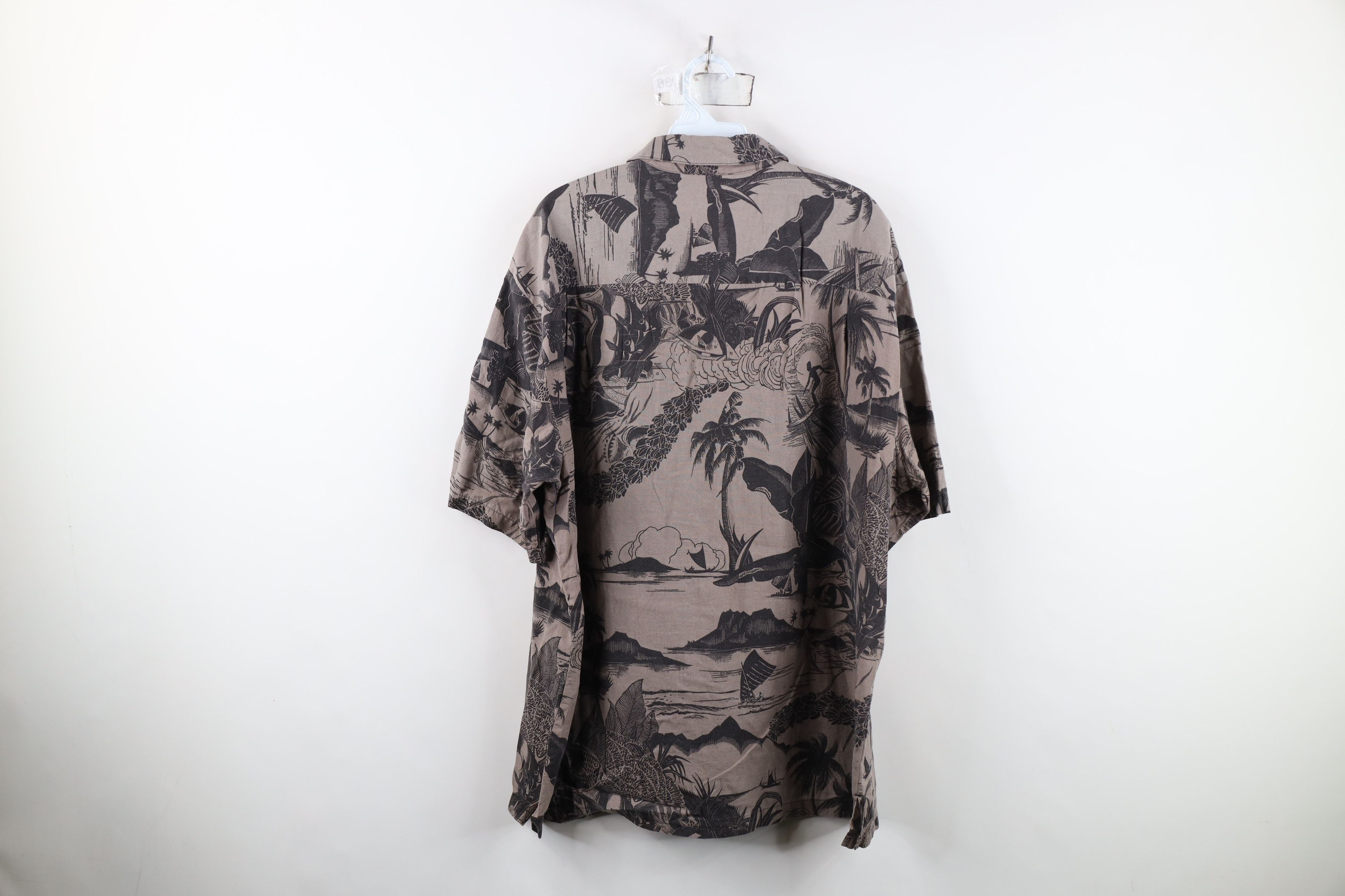 Vintage Vintage 90s Y2K Streetwear Fish Surf Hawaiian Button Shirt Size US XL / EU 56 / 4 - 12 Thumbnail