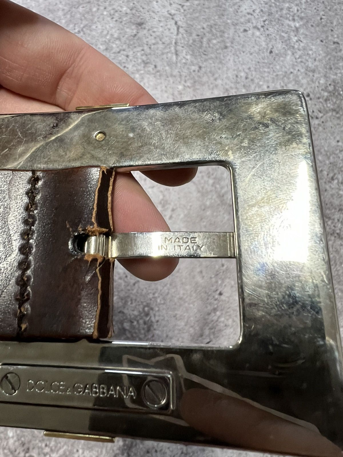 Dolce & Gabbana Vintage Dolce Gabbana Junya Watanabe Leather monogram belt Size ONE SIZE - 10 Thumbnail