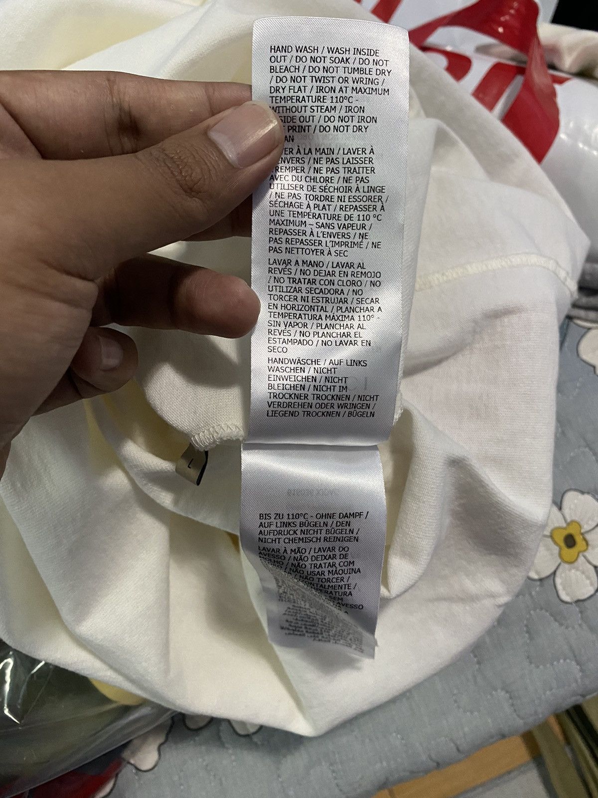 Gucci Gucci interlocking G stripe white T-shirt Size US L / EU 52-54 / 3 - 7 Thumbnail