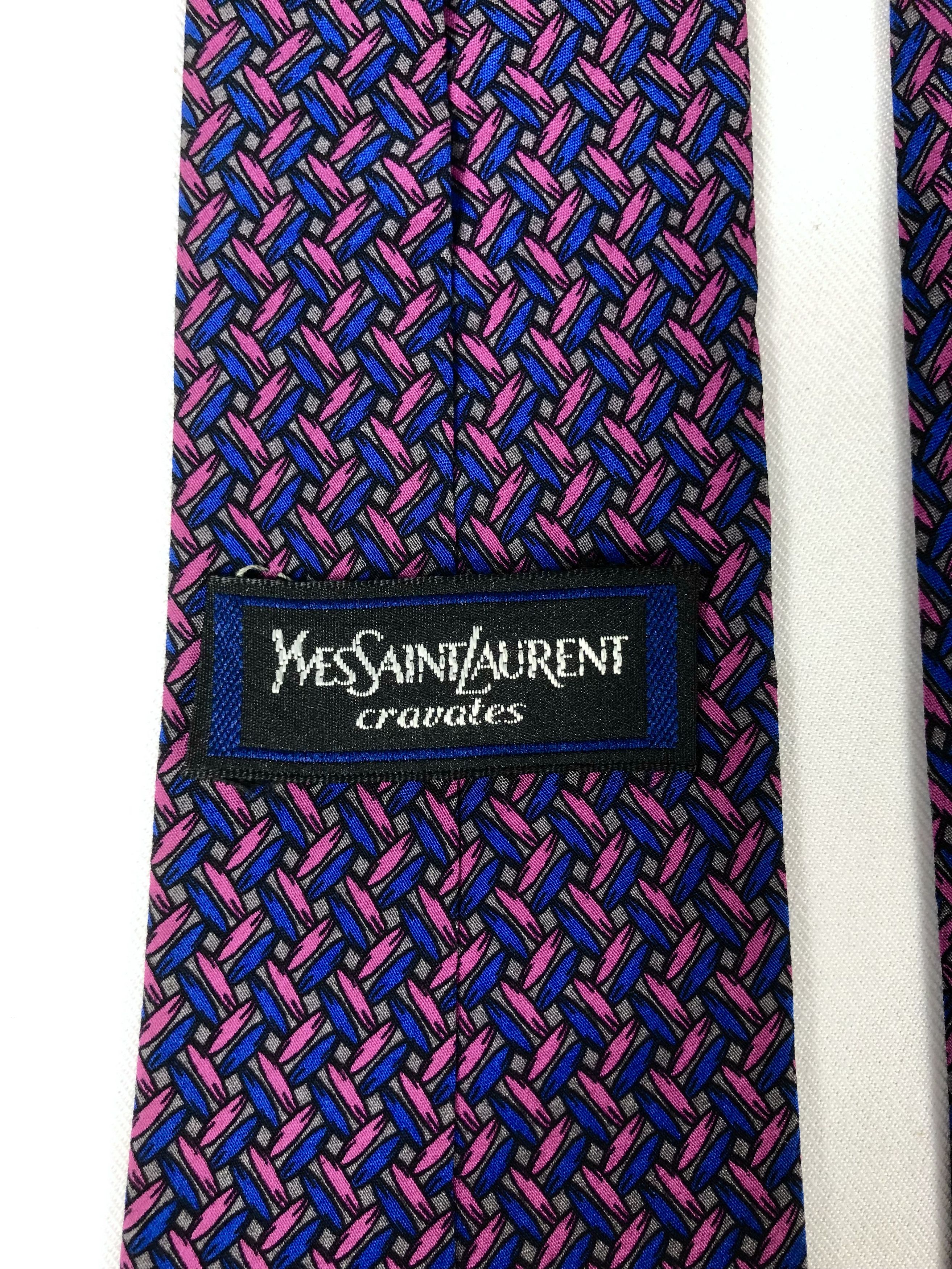 Yves Saint Laurent Rare Vintage Yves Saint Laurent YSL Silk Tie Made in Italy Size ONE SIZE - 7 Thumbnail