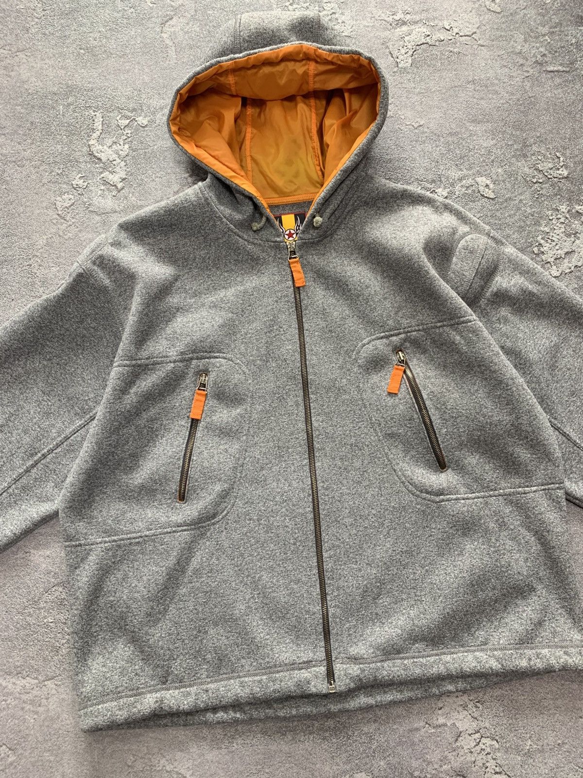 JET SET × Vintage Vintage JET SET The Wave Gray Ski Hoodie Men size 4/XL Size US XL / EU 56 / 4 - 3 Thumbnail