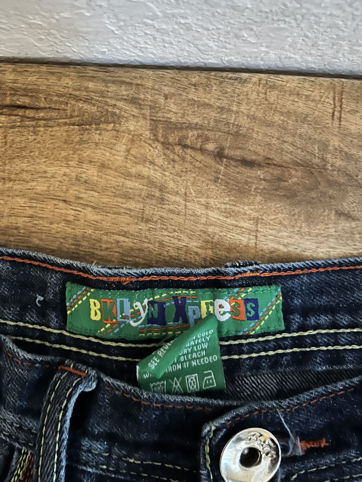 Other × Vintage BAGGY RAINBOW DENIM Size US 32 / EU 48 - 4 Thumbnail